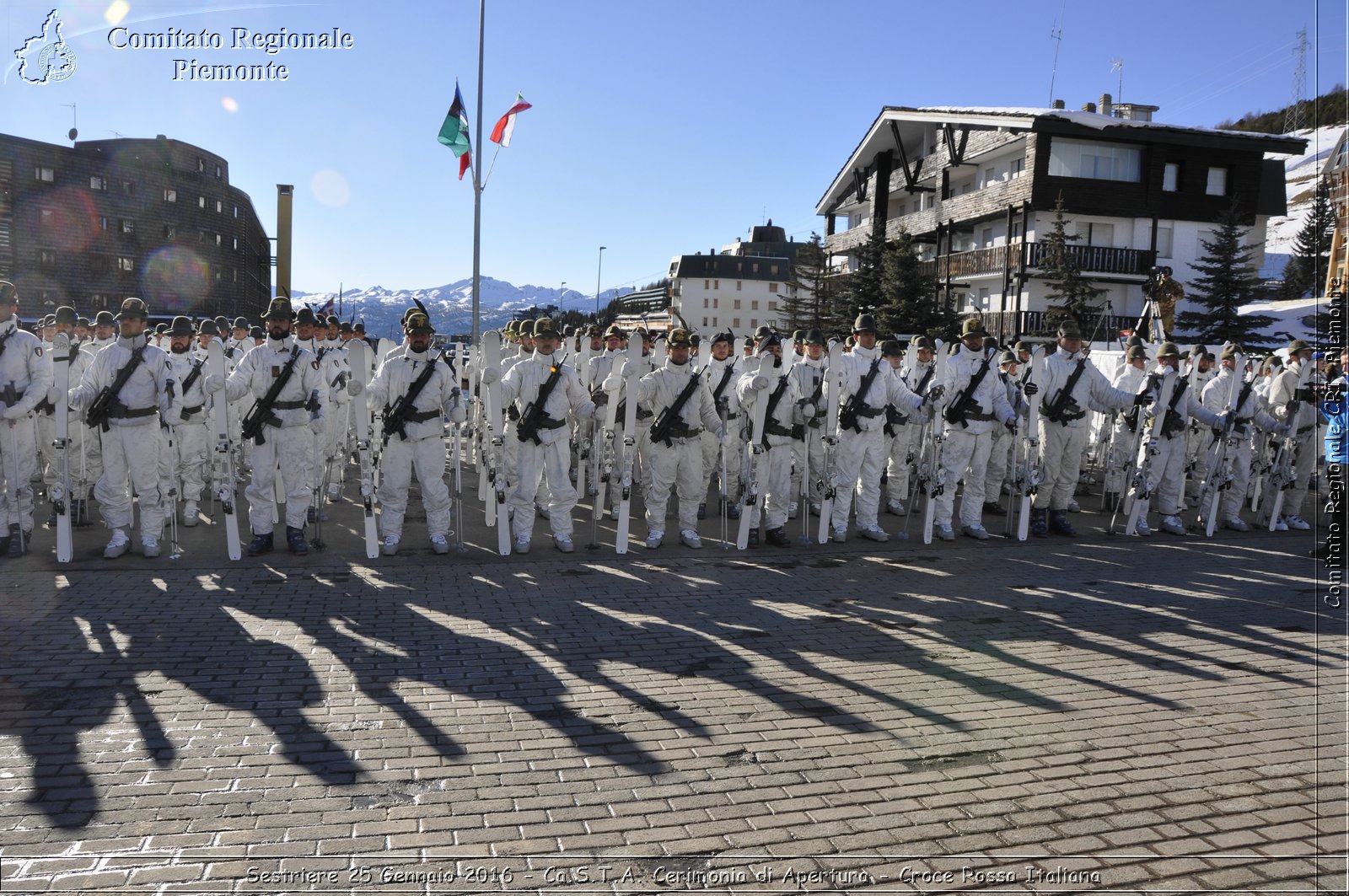 Sestriere 25 Gennaio 2016 - Ca.S.T.A. Cerimonia di Apertura - Croce Rossa Italiana- Comitato Regionale del Piemonte