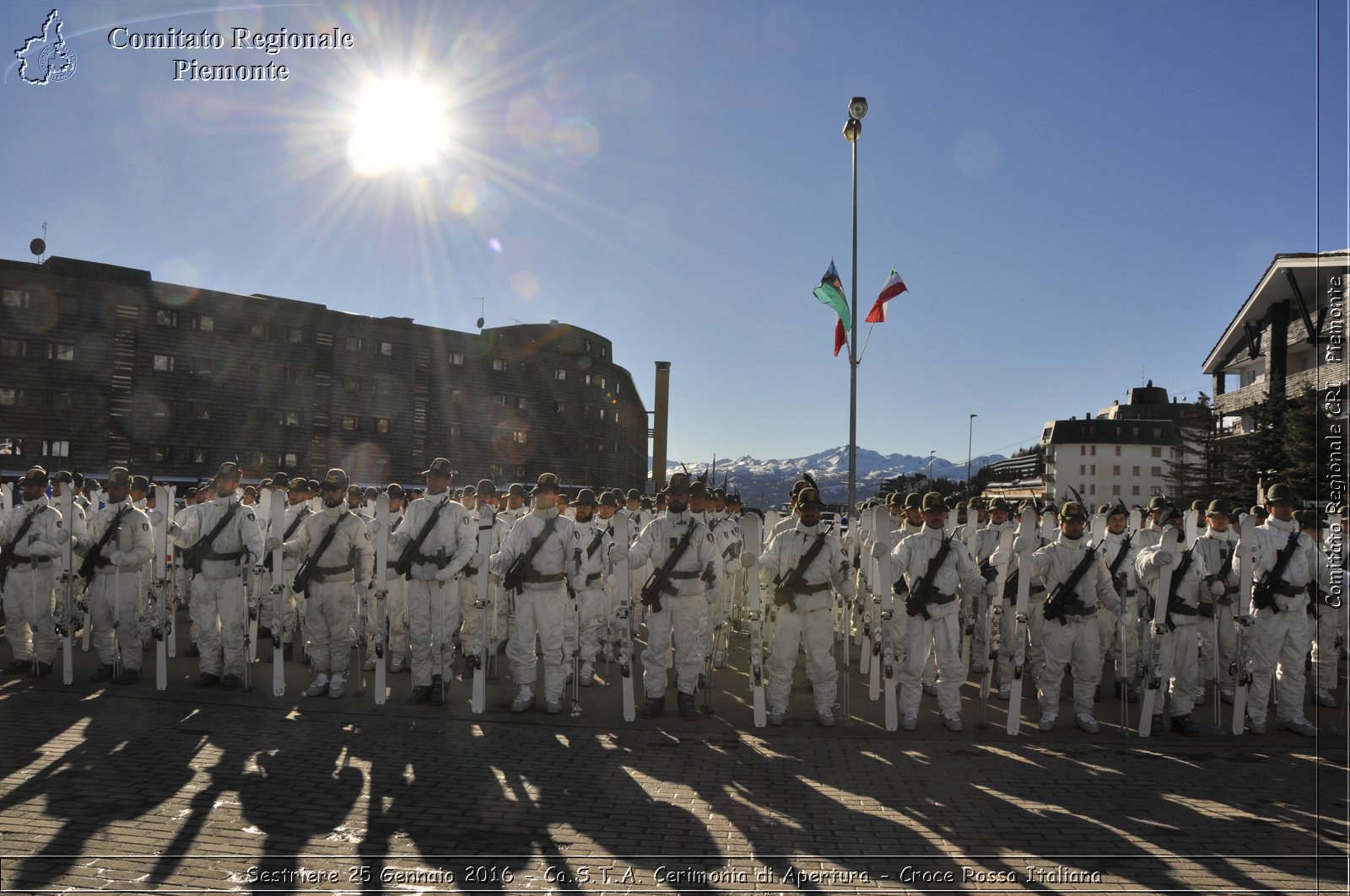 Sestriere 25 Gennaio 2016 - Ca.S.T.A. Cerimonia di Apertura - Croce Rossa Italiana- Comitato Regionale del Piemonte