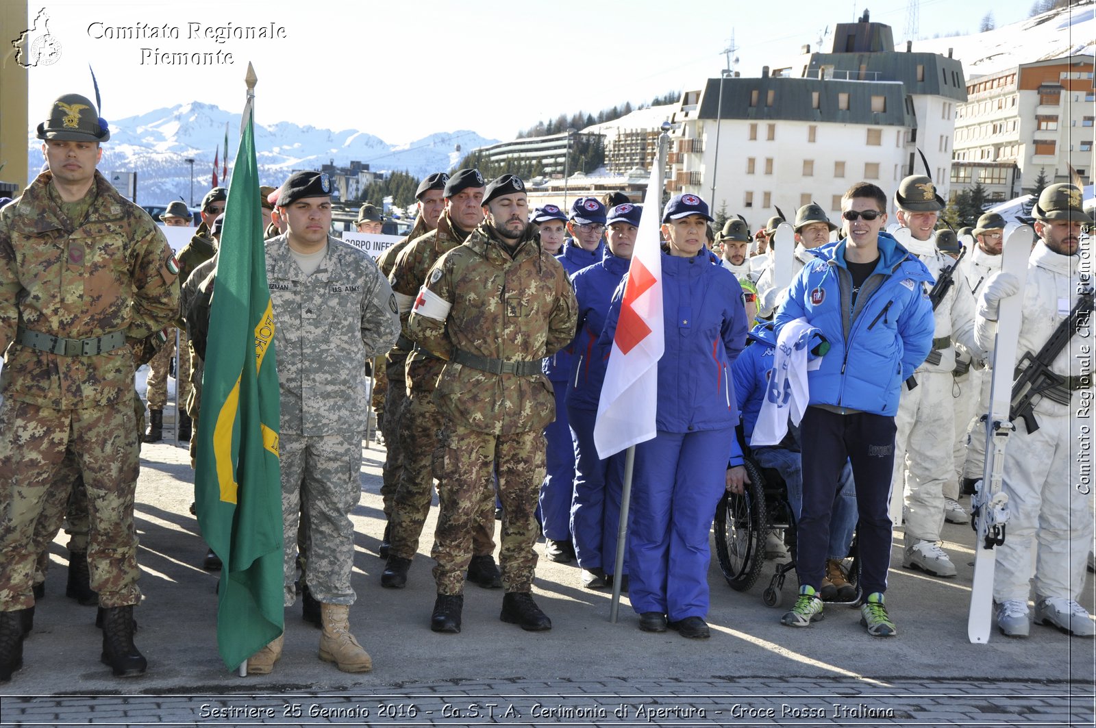 Sestriere 25 Gennaio 2016 - Ca.S.T.A. Cerimonia di Apertura - Croce Rossa Italiana- Comitato Regionale del Piemonte