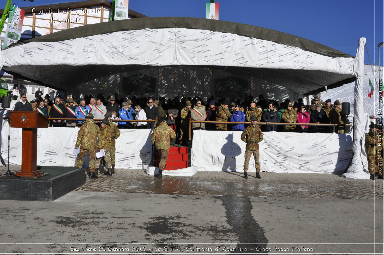 Sestriere 25 Gennaio 2016 - Ca.S.T.A. Cerimonia di Apertura - Croce Rossa Italiana- Comitato Regionale del Piemonte