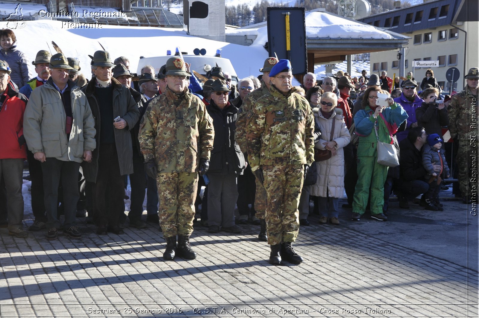 Sestriere 25 Gennaio 2016 - Ca.S.T.A. Cerimonia di Apertura - Croce Rossa Italiana- Comitato Regionale del Piemonte