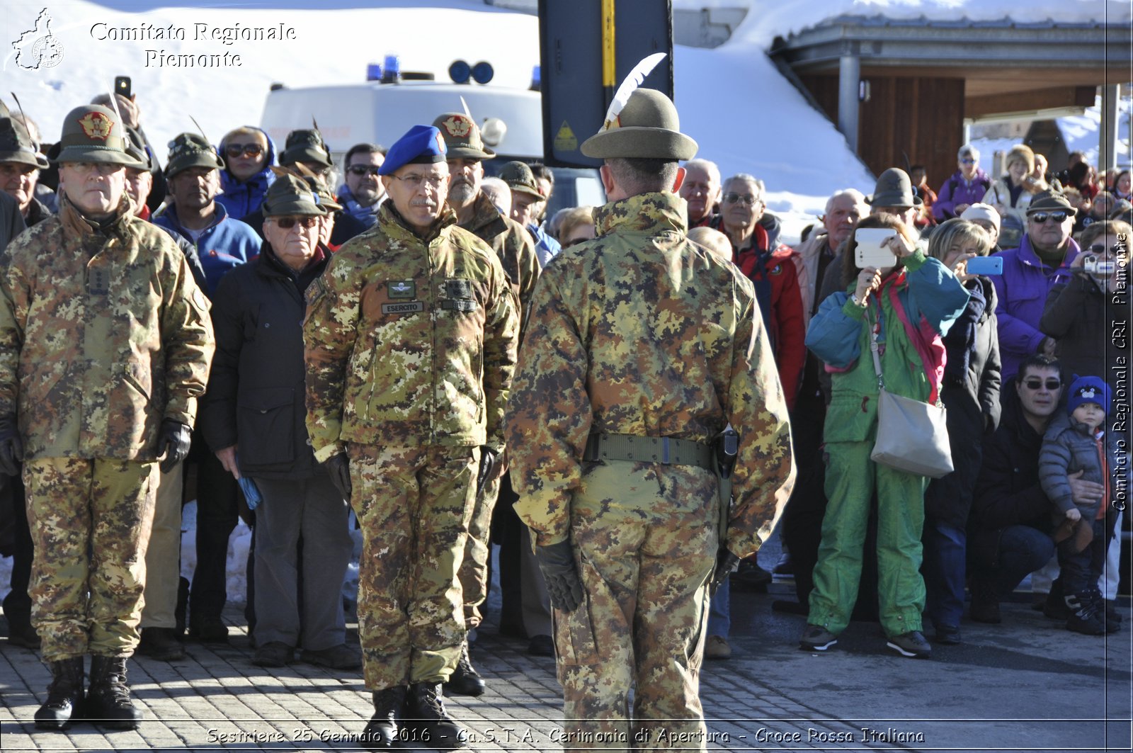 Sestriere 25 Gennaio 2016 - Ca.S.T.A. Cerimonia di Apertura - Croce Rossa Italiana- Comitato Regionale del Piemonte