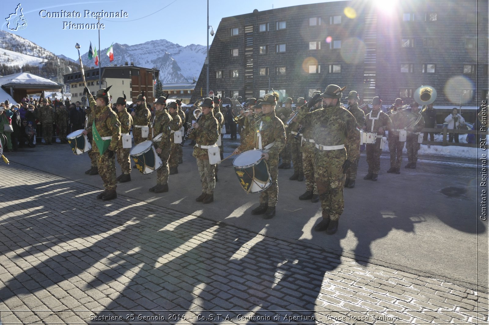 Sestriere 25 Gennaio 2016 - Ca.S.T.A. Cerimonia di Apertura - Croce Rossa Italiana- Comitato Regionale del Piemonte