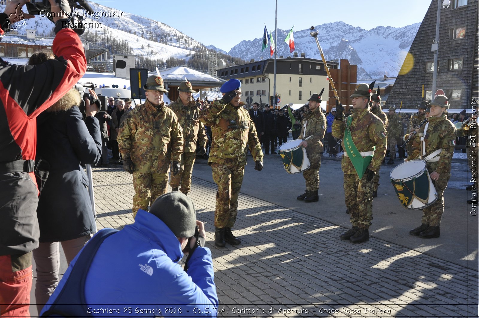 Sestriere 25 Gennaio 2016 - Ca.S.T.A. Cerimonia di Apertura - Croce Rossa Italiana- Comitato Regionale del Piemonte