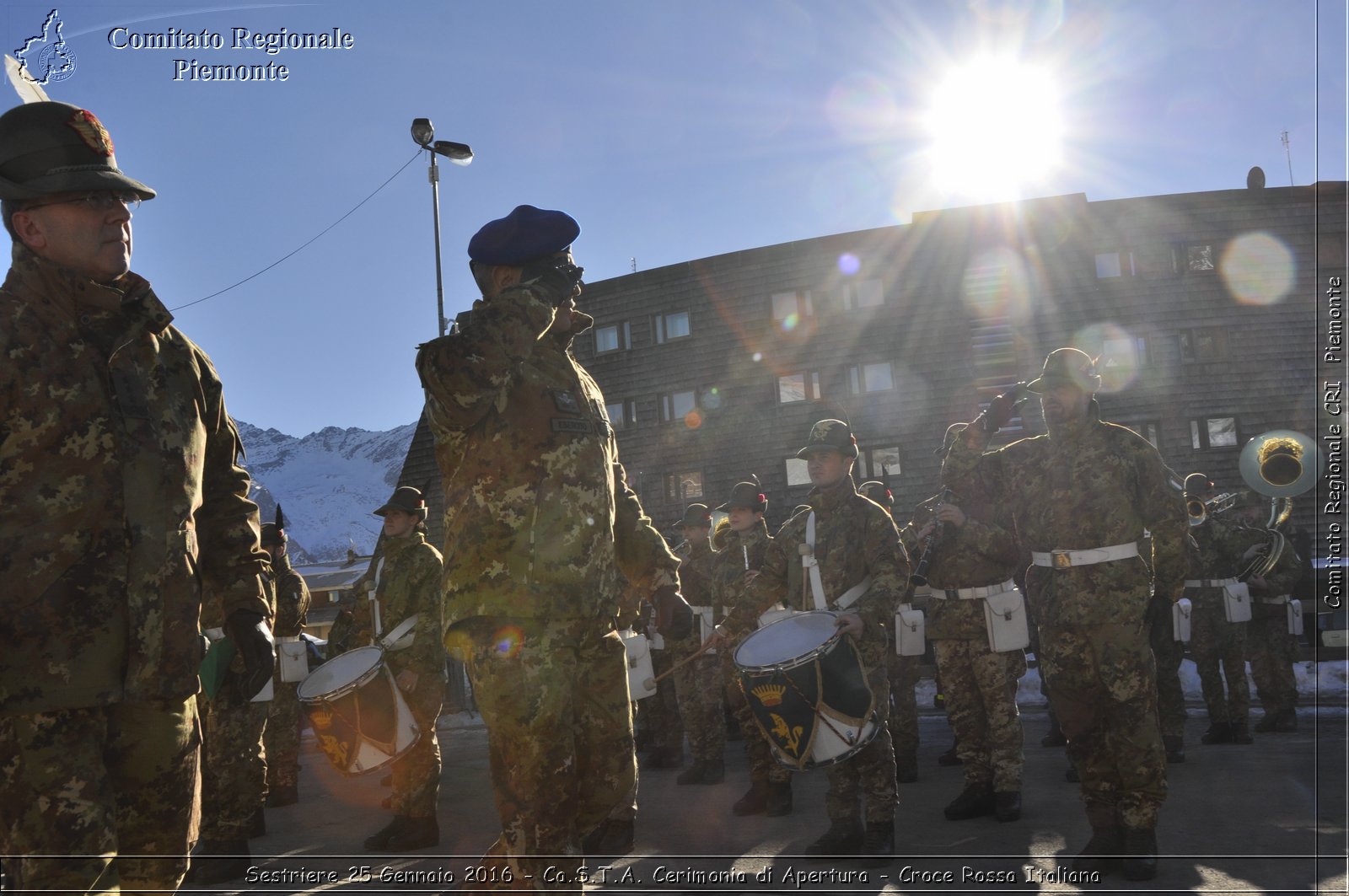 Sestriere 25 Gennaio 2016 - Ca.S.T.A. Cerimonia di Apertura - Croce Rossa Italiana- Comitato Regionale del Piemonte