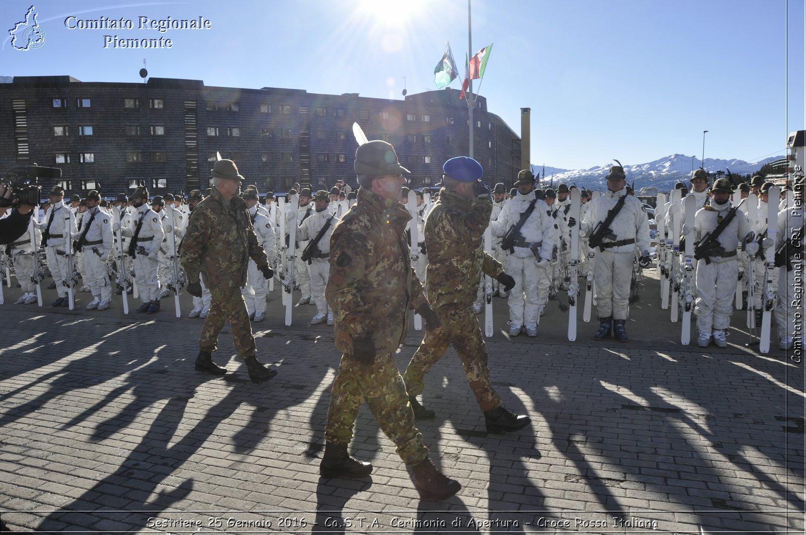 Sestriere 25 Gennaio 2016 - Ca.S.T.A. Cerimonia di Apertura - Croce Rossa Italiana- Comitato Regionale del Piemonte