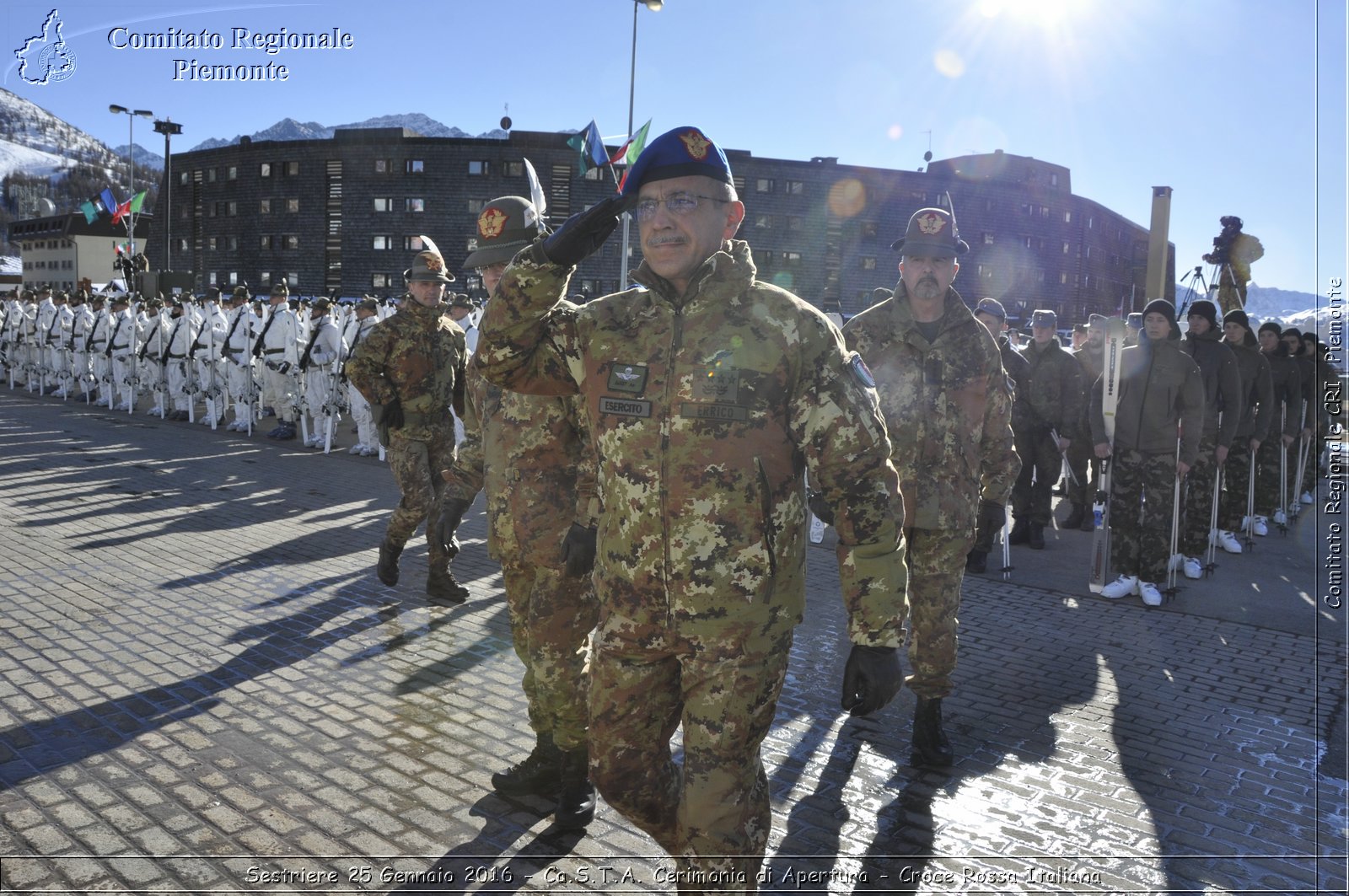 Sestriere 25 Gennaio 2016 - Ca.S.T.A. Cerimonia di Apertura - Croce Rossa Italiana- Comitato Regionale del Piemonte