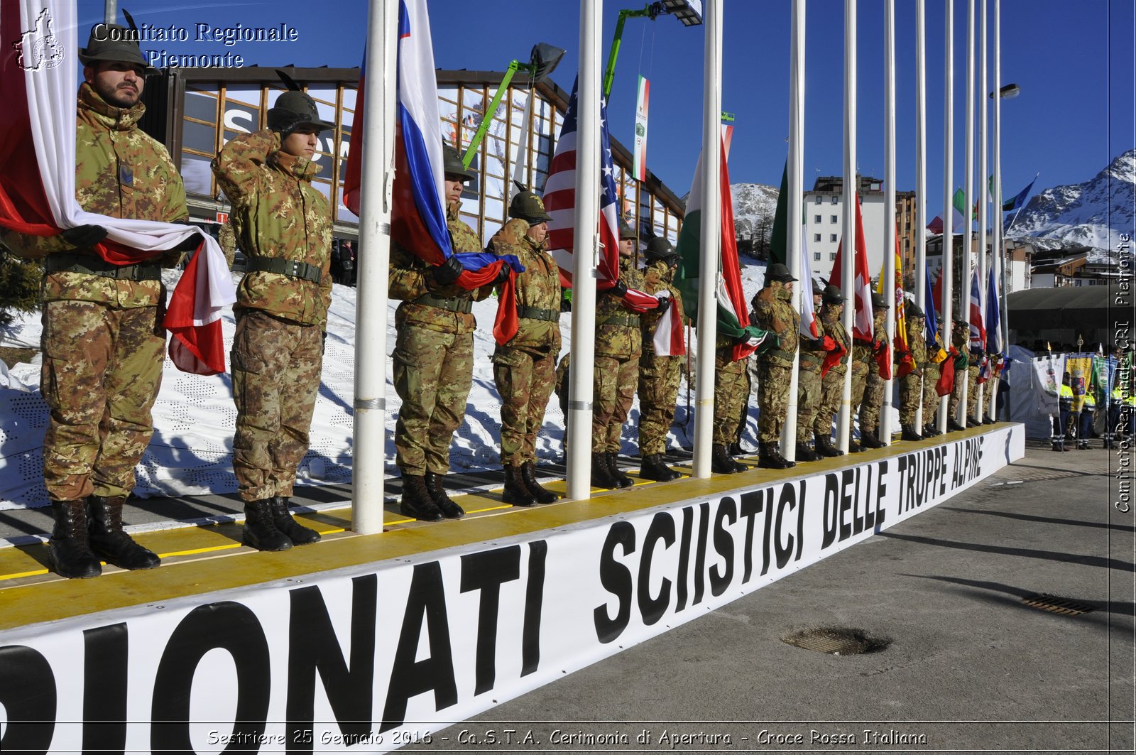 Sestriere 25 Gennaio 2016 - Ca.S.T.A. Cerimonia di Apertura - Croce Rossa Italiana- Comitato Regionale del Piemonte