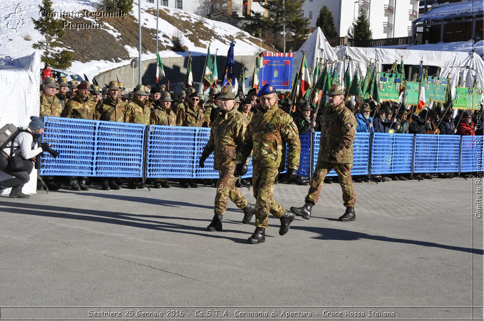 Sestriere 25 Gennaio 2016 - Ca.S.T.A. Cerimonia di Apertura - Croce Rossa Italiana- Comitato Regionale del Piemonte