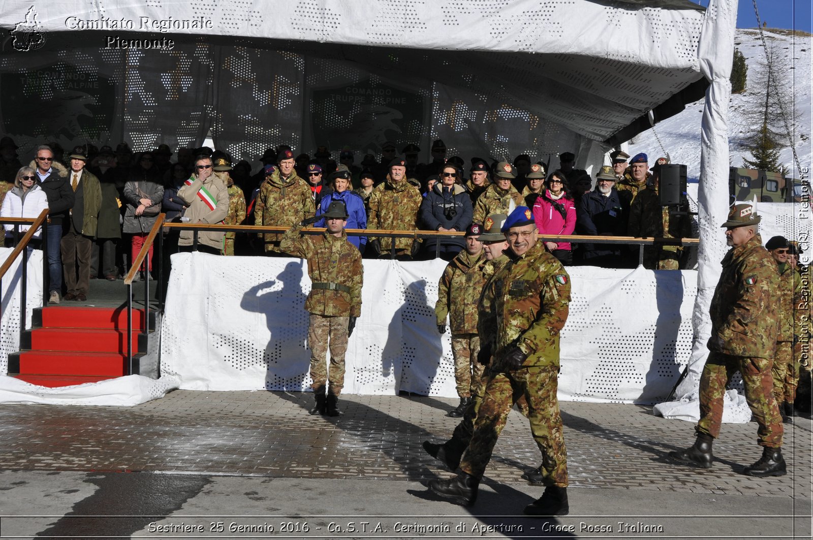 Sestriere 25 Gennaio 2016 - Ca.S.T.A. Cerimonia di Apertura - Croce Rossa Italiana- Comitato Regionale del Piemonte