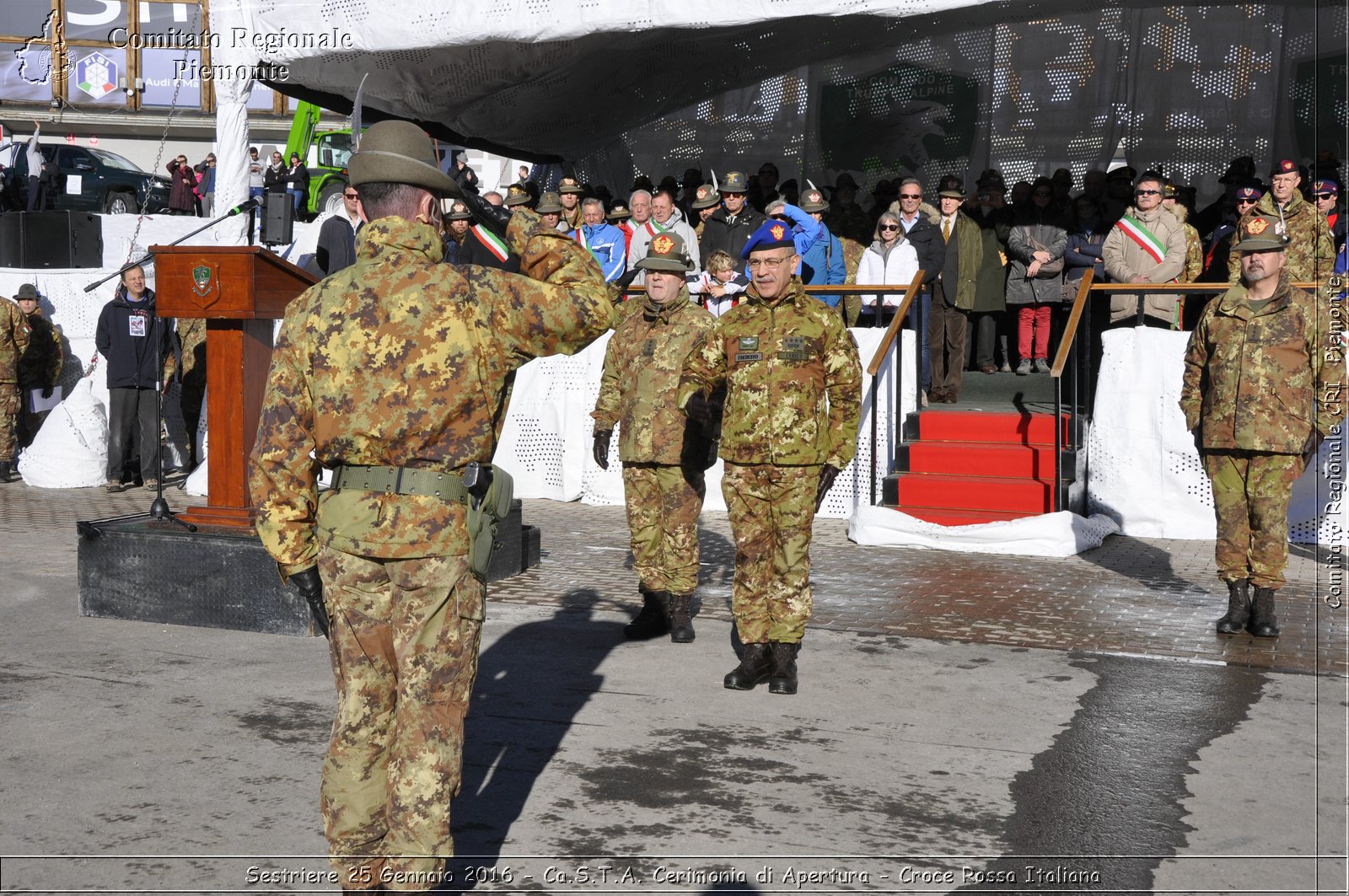 Sestriere 25 Gennaio 2016 - Ca.S.T.A. Cerimonia di Apertura - Croce Rossa Italiana- Comitato Regionale del Piemonte