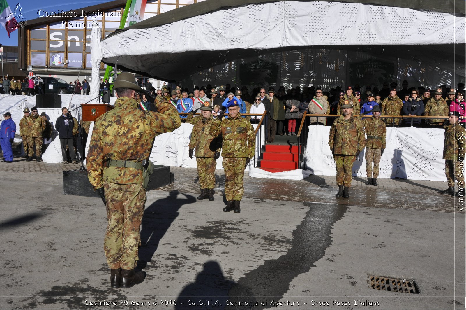 Sestriere 25 Gennaio 2016 - Ca.S.T.A. Cerimonia di Apertura - Croce Rossa Italiana- Comitato Regionale del Piemonte