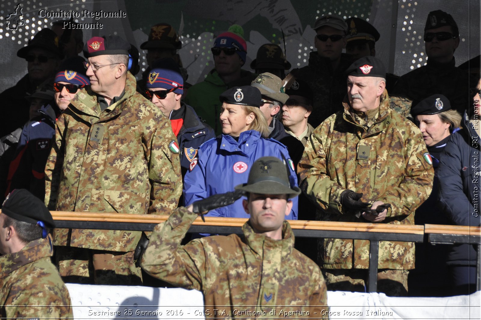 Sestriere 25 Gennaio 2016 - Ca.S.T.A. Cerimonia di Apertura - Croce Rossa Italiana- Comitato Regionale del Piemonte