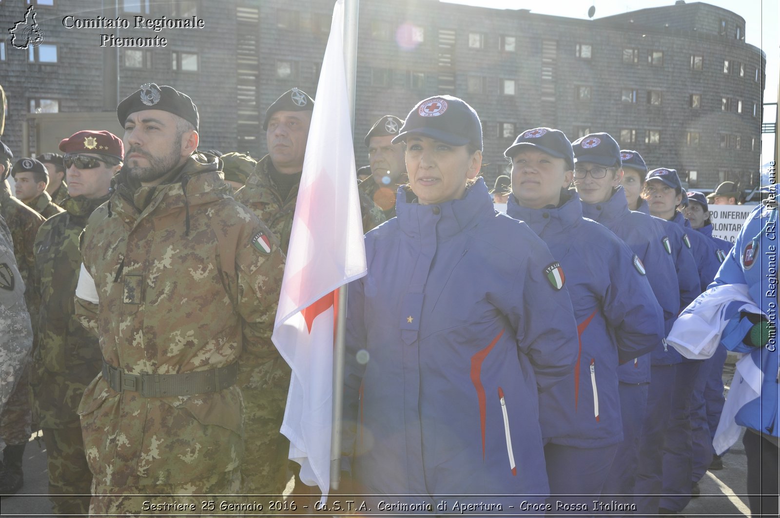 Sestriere 25 Gennaio 2016 - Ca.S.T.A. Cerimonia di Apertura - Croce Rossa Italiana- Comitato Regionale del Piemonte