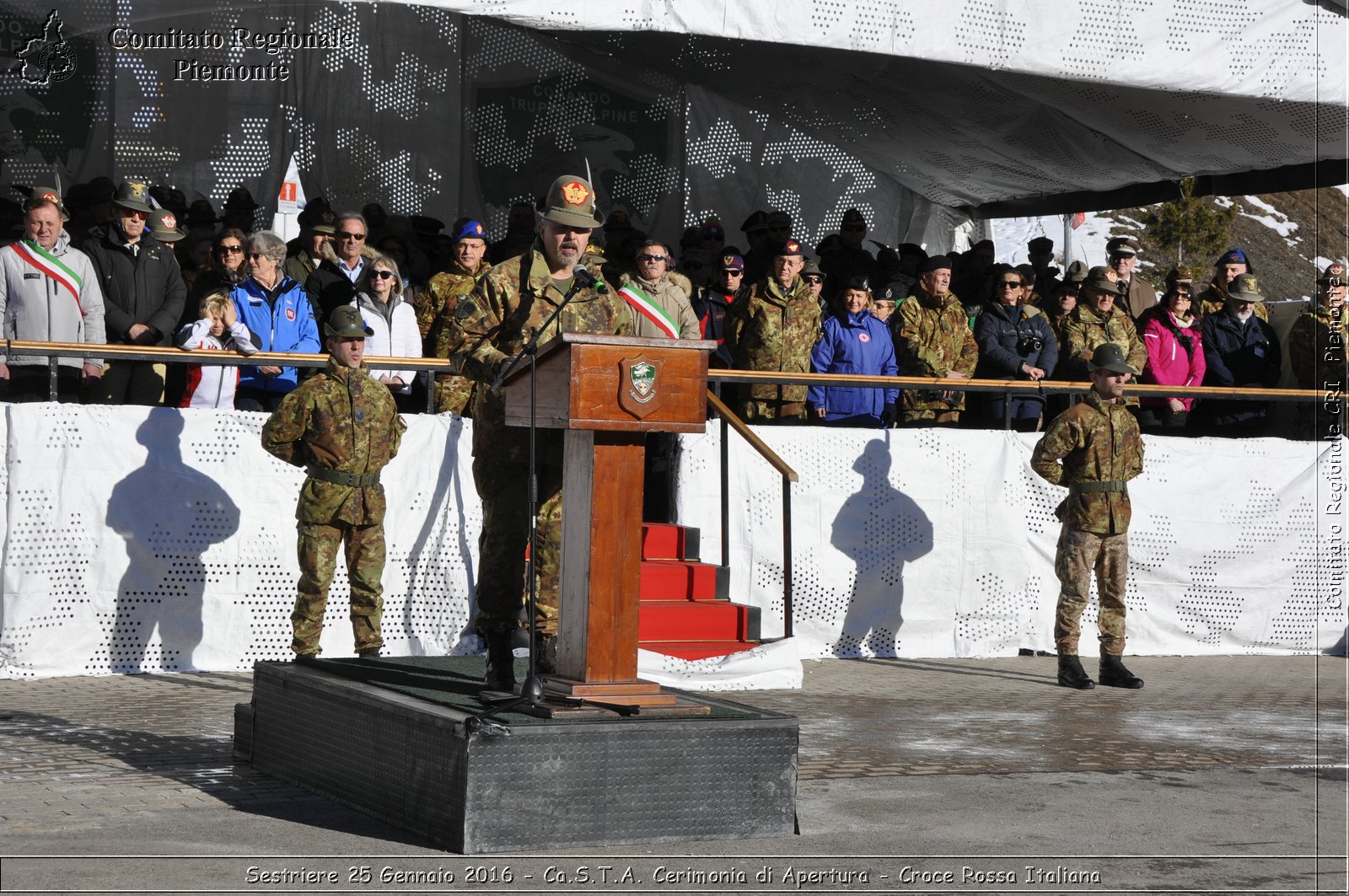 Sestriere 25 Gennaio 2016 - Ca.S.T.A. Cerimonia di Apertura - Croce Rossa Italiana- Comitato Regionale del Piemonte