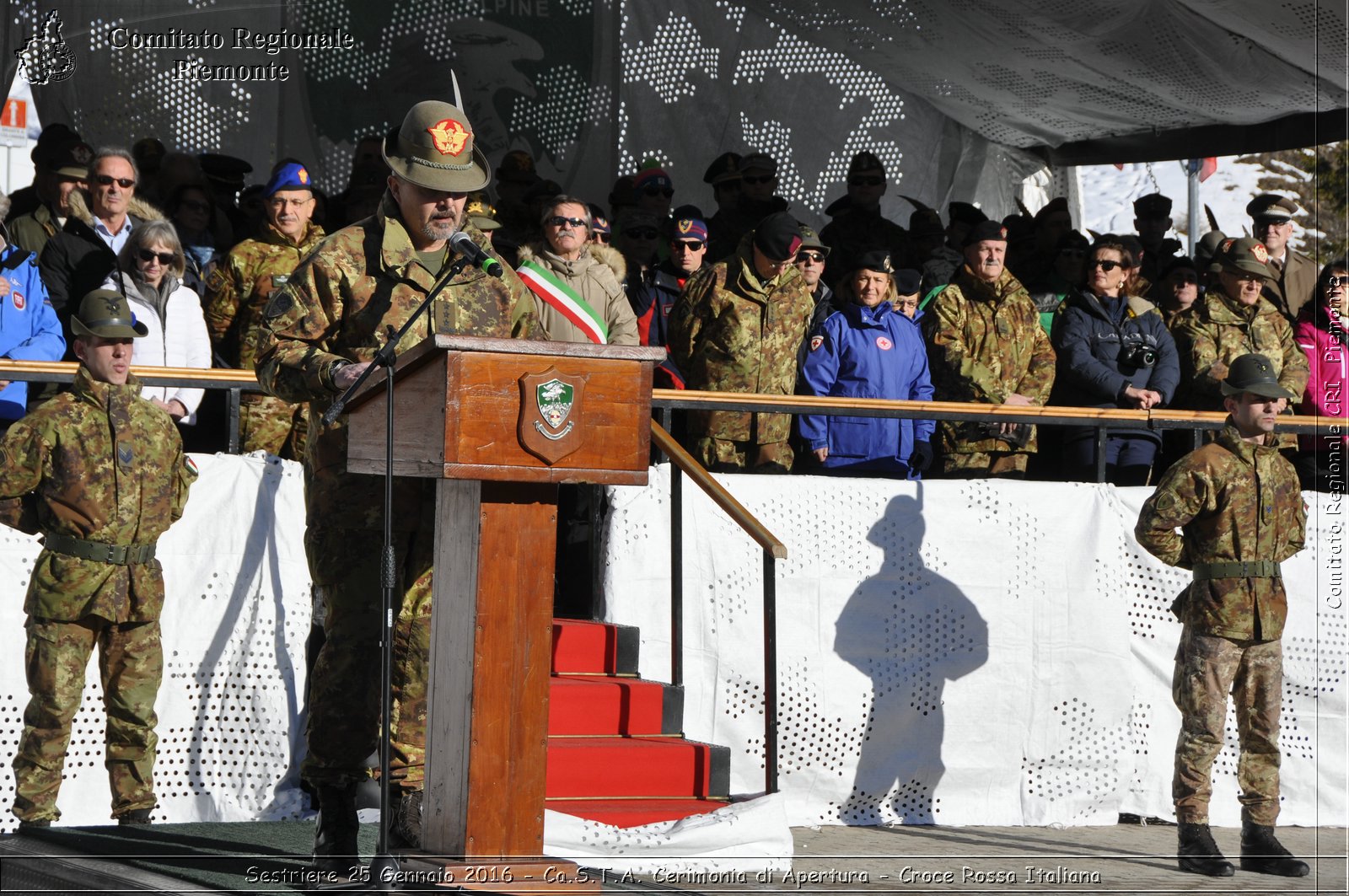 Sestriere 25 Gennaio 2016 - Ca.S.T.A. Cerimonia di Apertura - Croce Rossa Italiana- Comitato Regionale del Piemonte