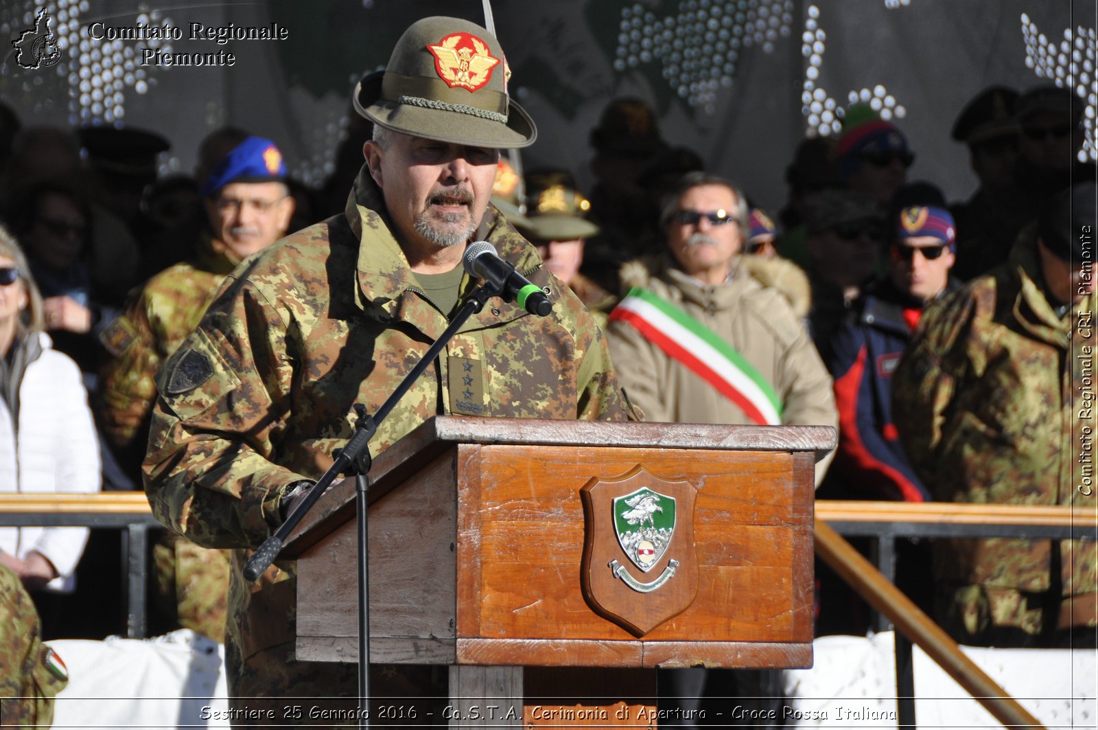 Sestriere 25 Gennaio 2016 - Ca.S.T.A. Cerimonia di Apertura - Croce Rossa Italiana- Comitato Regionale del Piemonte