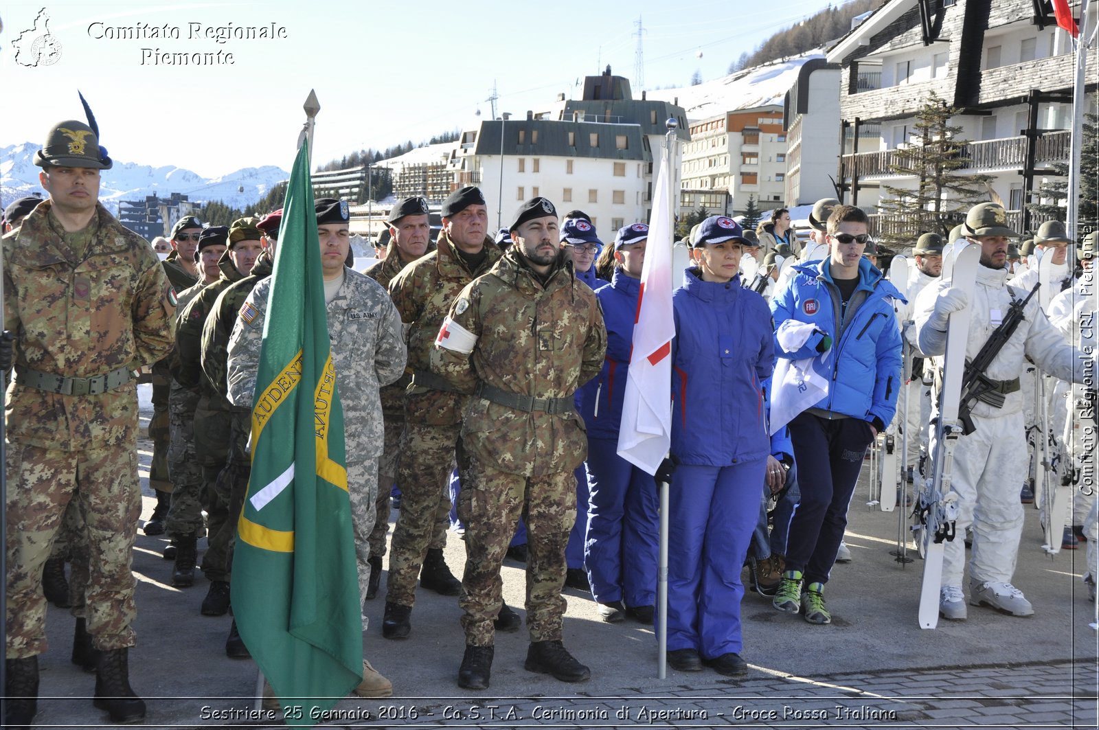 Sestriere 25 Gennaio 2016 - Ca.S.T.A. Cerimonia di Apertura - Croce Rossa Italiana- Comitato Regionale del Piemonte