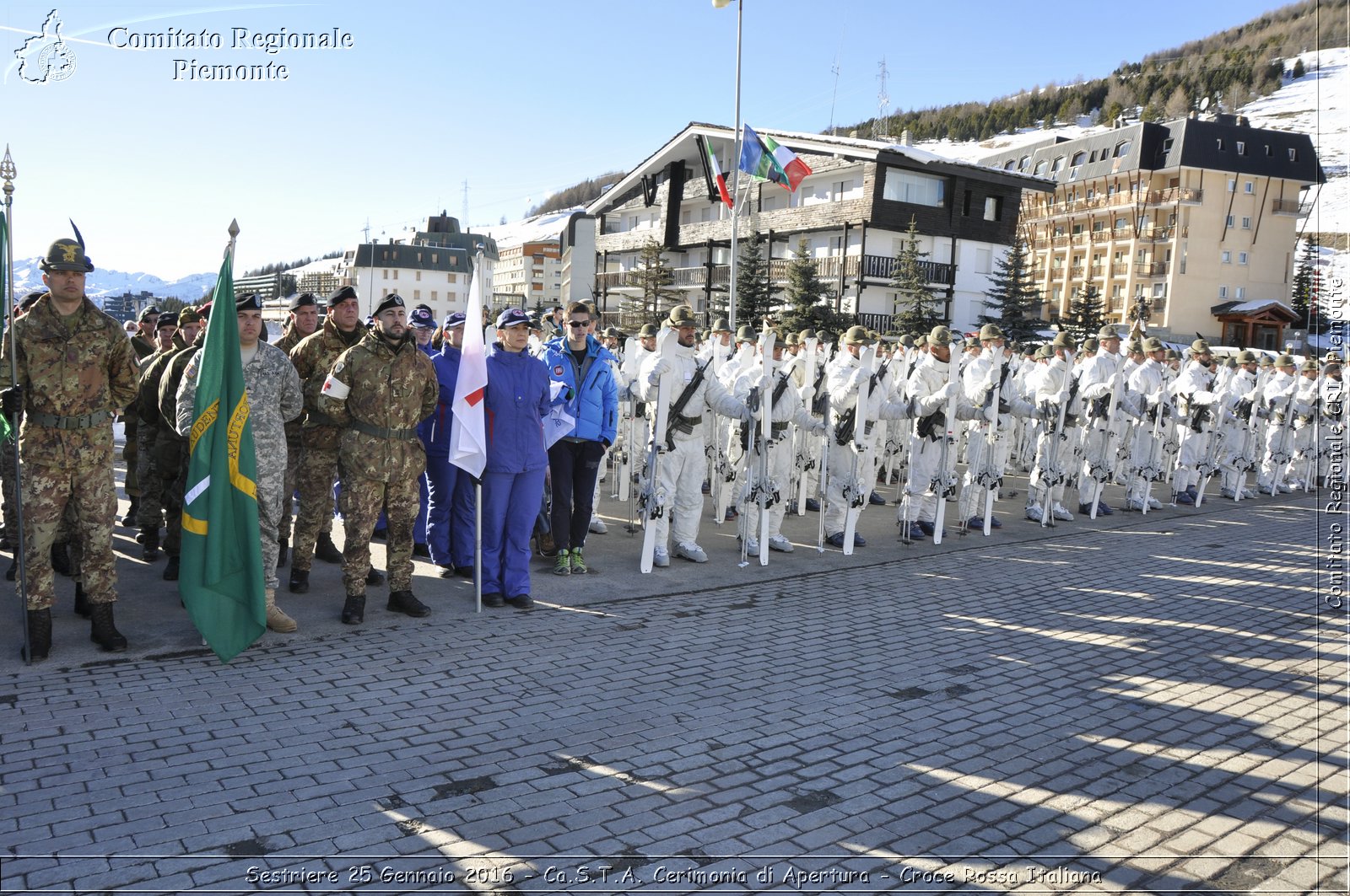 Sestriere 25 Gennaio 2016 - Ca.S.T.A. Cerimonia di Apertura - Croce Rossa Italiana- Comitato Regionale del Piemonte