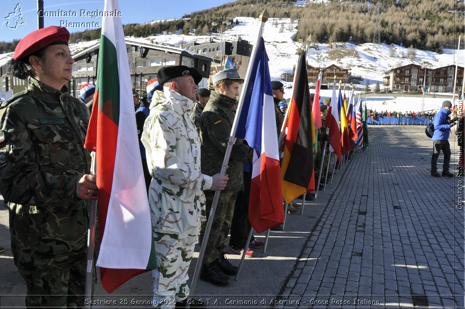 Sestriere 25 Gennaio 2016 - Ca.S.T.A. Cerimonia di Apertura - Croce Rossa Italiana- Comitato Regionale del Piemonte