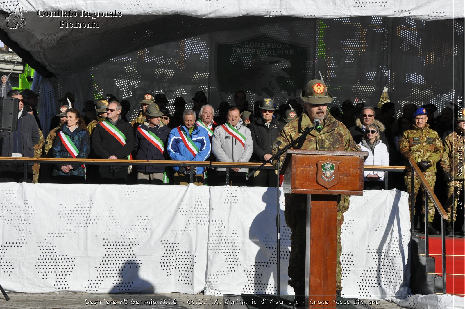 Sestriere 25 Gennaio 2016 - Ca.S.T.A. Cerimonia di Apertura - Croce Rossa Italiana- Comitato Regionale del Piemonte