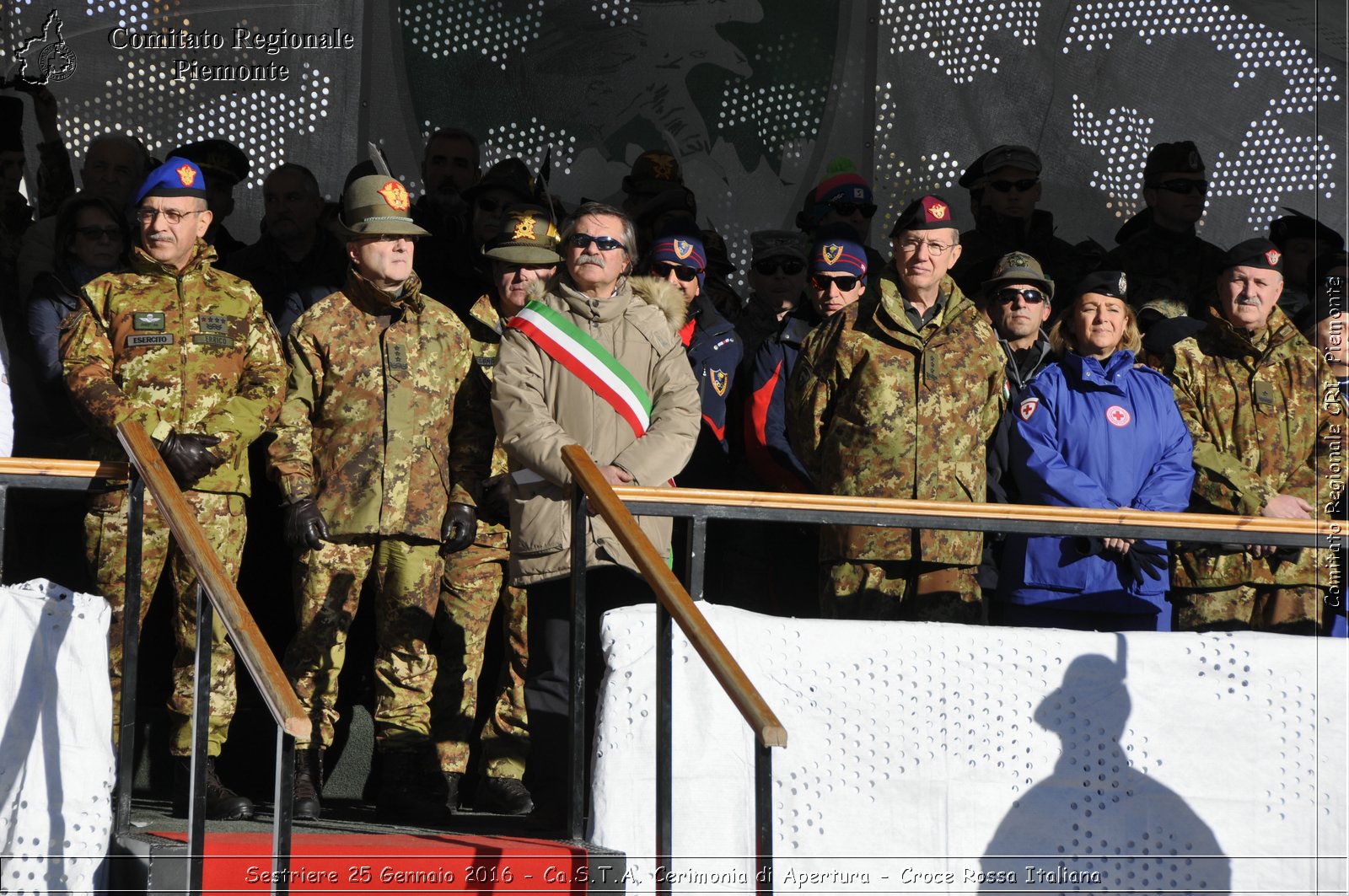 Sestriere 25 Gennaio 2016 - Ca.S.T.A. Cerimonia di Apertura - Croce Rossa Italiana- Comitato Regionale del Piemonte