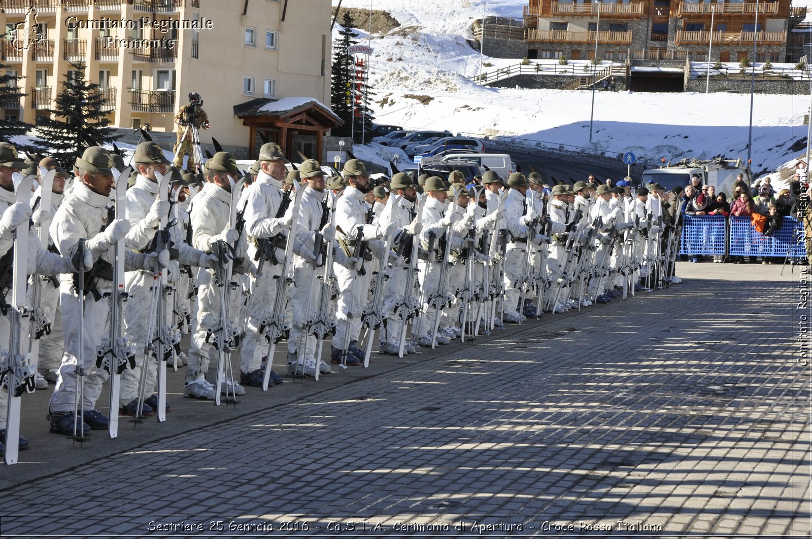 Sestriere 25 Gennaio 2016 - Ca.S.T.A. Cerimonia di Apertura - Croce Rossa Italiana- Comitato Regionale del Piemonte