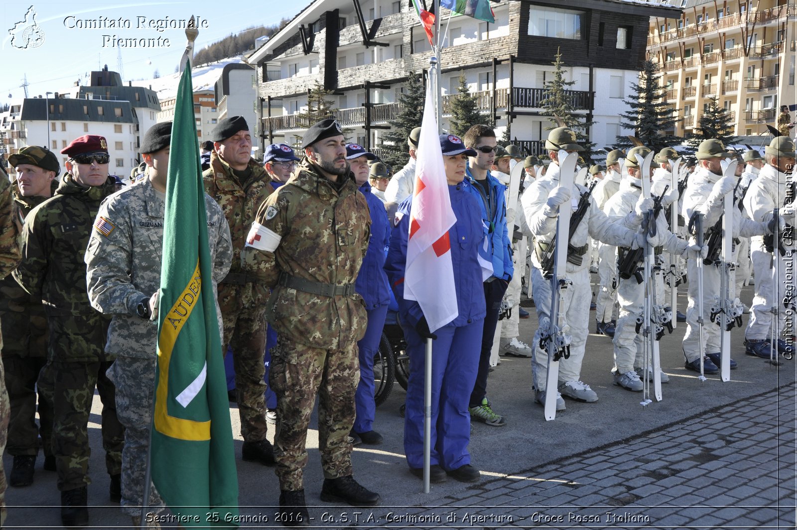 Sestriere 25 Gennaio 2016 - Ca.S.T.A. Cerimonia di Apertura - Croce Rossa Italiana- Comitato Regionale del Piemonte