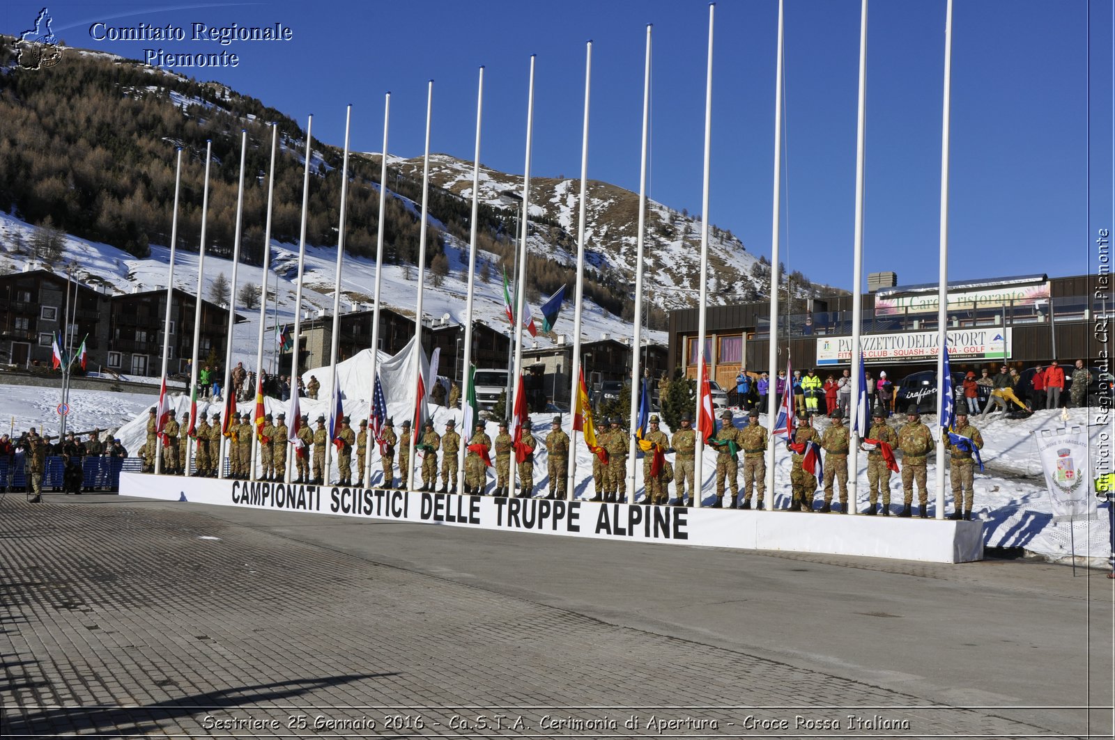 Sestriere 25 Gennaio 2016 - Ca.S.T.A. Cerimonia di Apertura - Croce Rossa Italiana- Comitato Regionale del Piemonte