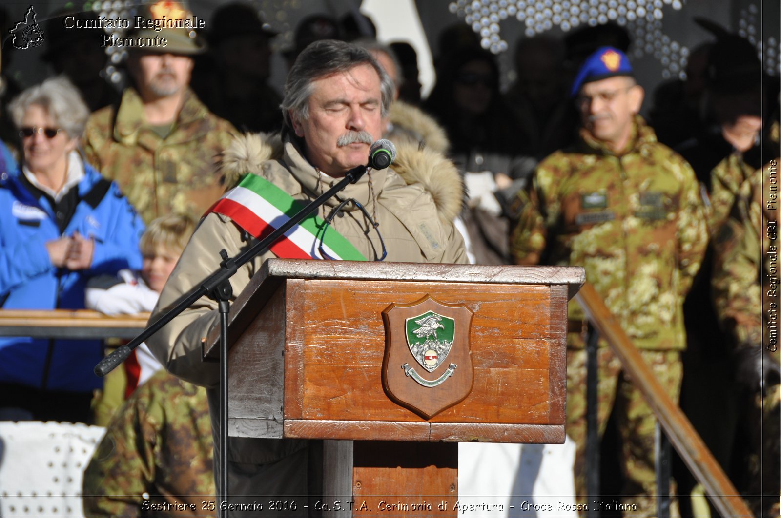 Sestriere 25 Gennaio 2016 - Ca.S.T.A. Cerimonia di Apertura - Croce Rossa Italiana- Comitato Regionale del Piemonte