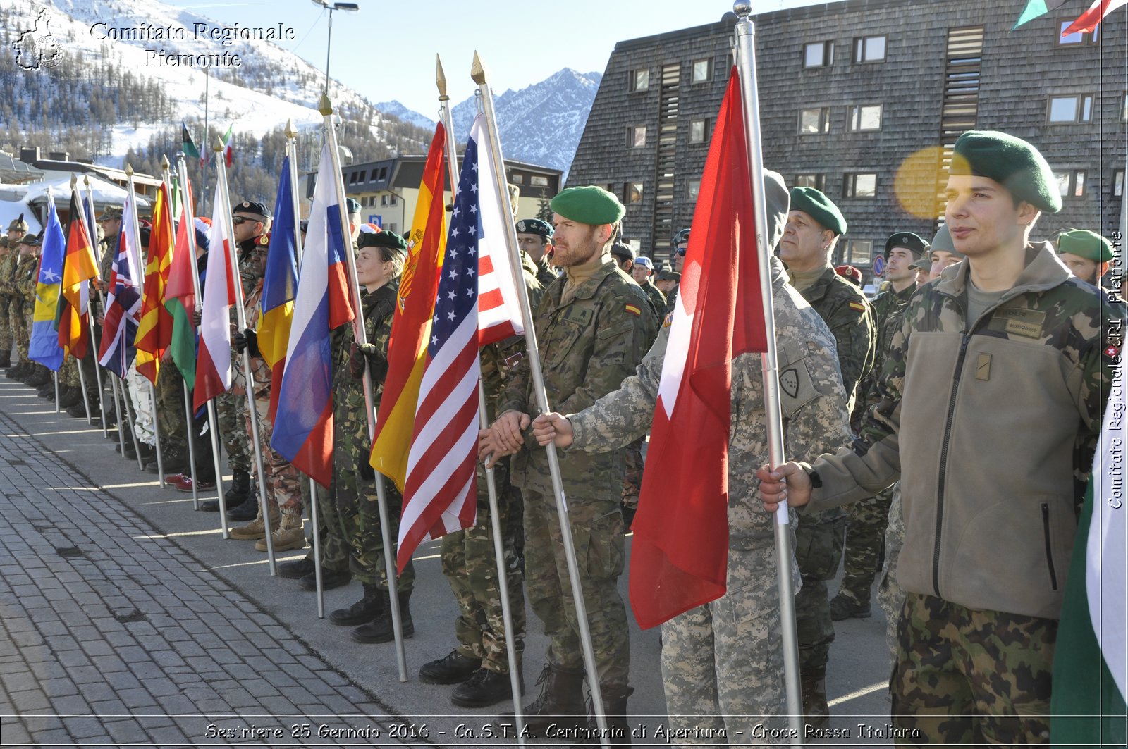 Sestriere 25 Gennaio 2016 - Ca.S.T.A. Cerimonia di Apertura - Croce Rossa Italiana- Comitato Regionale del Piemonte