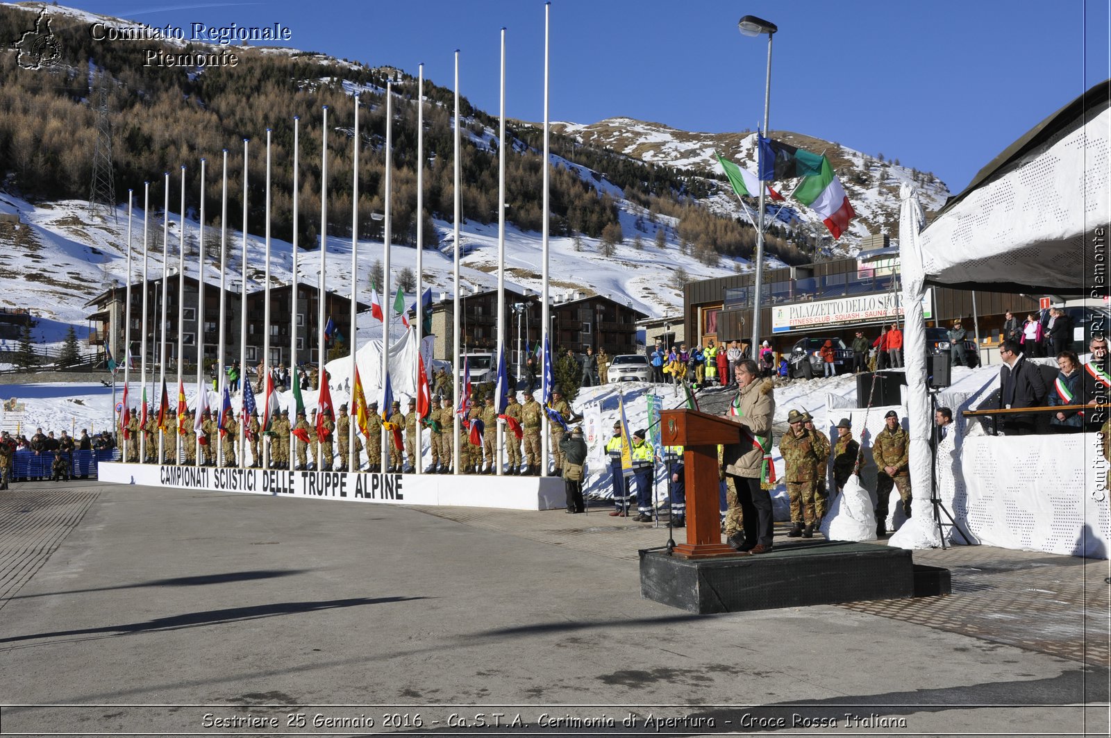 Sestriere 25 Gennaio 2016 - Ca.S.T.A. Cerimonia di Apertura - Croce Rossa Italiana- Comitato Regionale del Piemonte