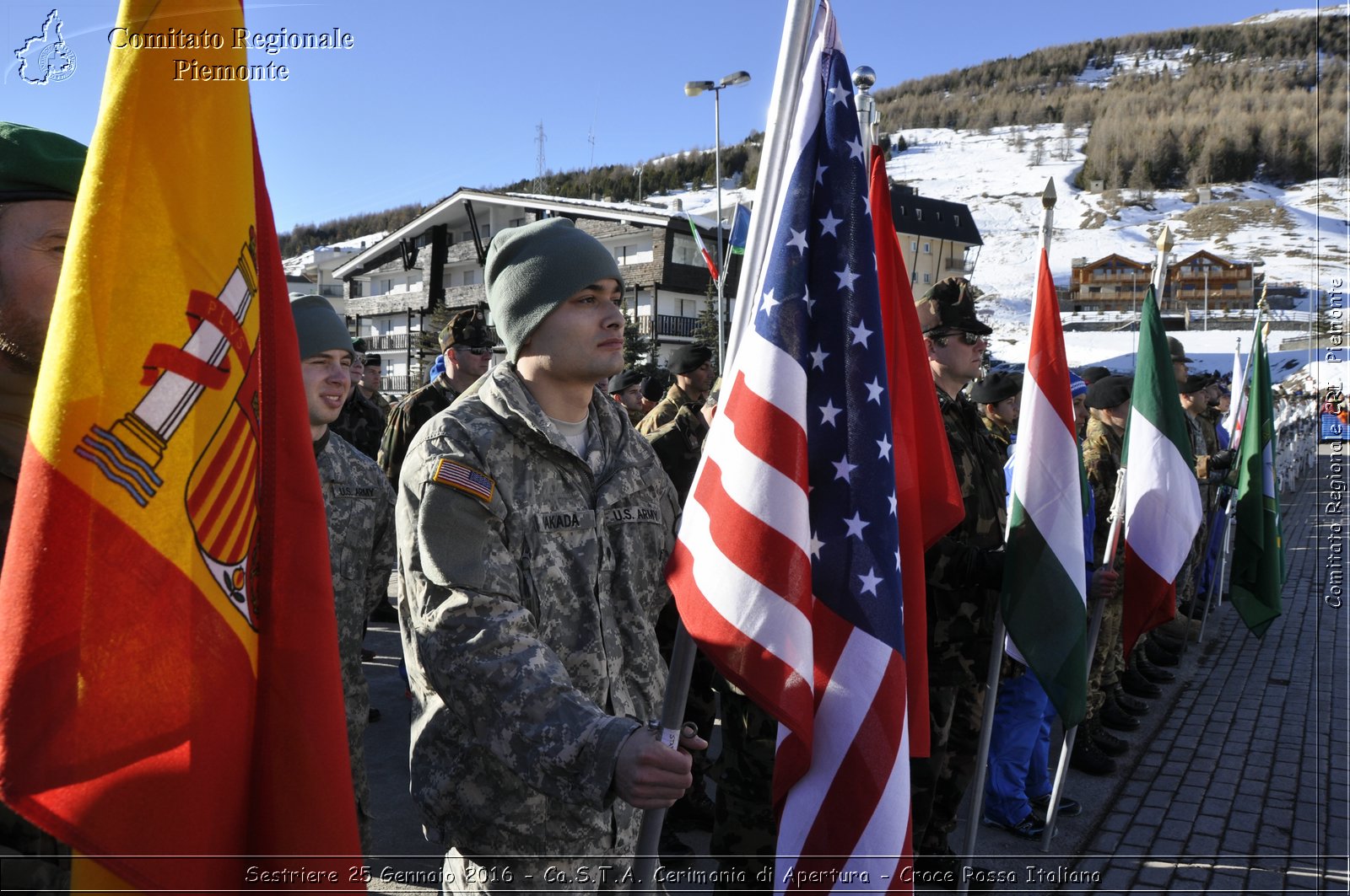 Sestriere 25 Gennaio 2016 - Ca.S.T.A. Cerimonia di Apertura - Croce Rossa Italiana- Comitato Regionale del Piemonte