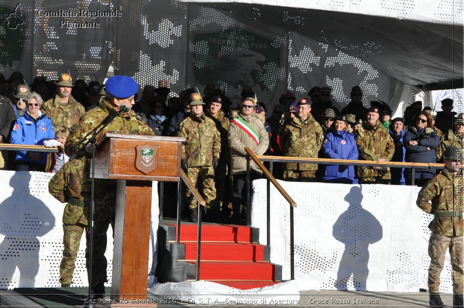 Sestriere 25 Gennaio 2016 - Ca.S.T.A. Cerimonia di Apertura - Croce Rossa Italiana- Comitato Regionale del Piemonte