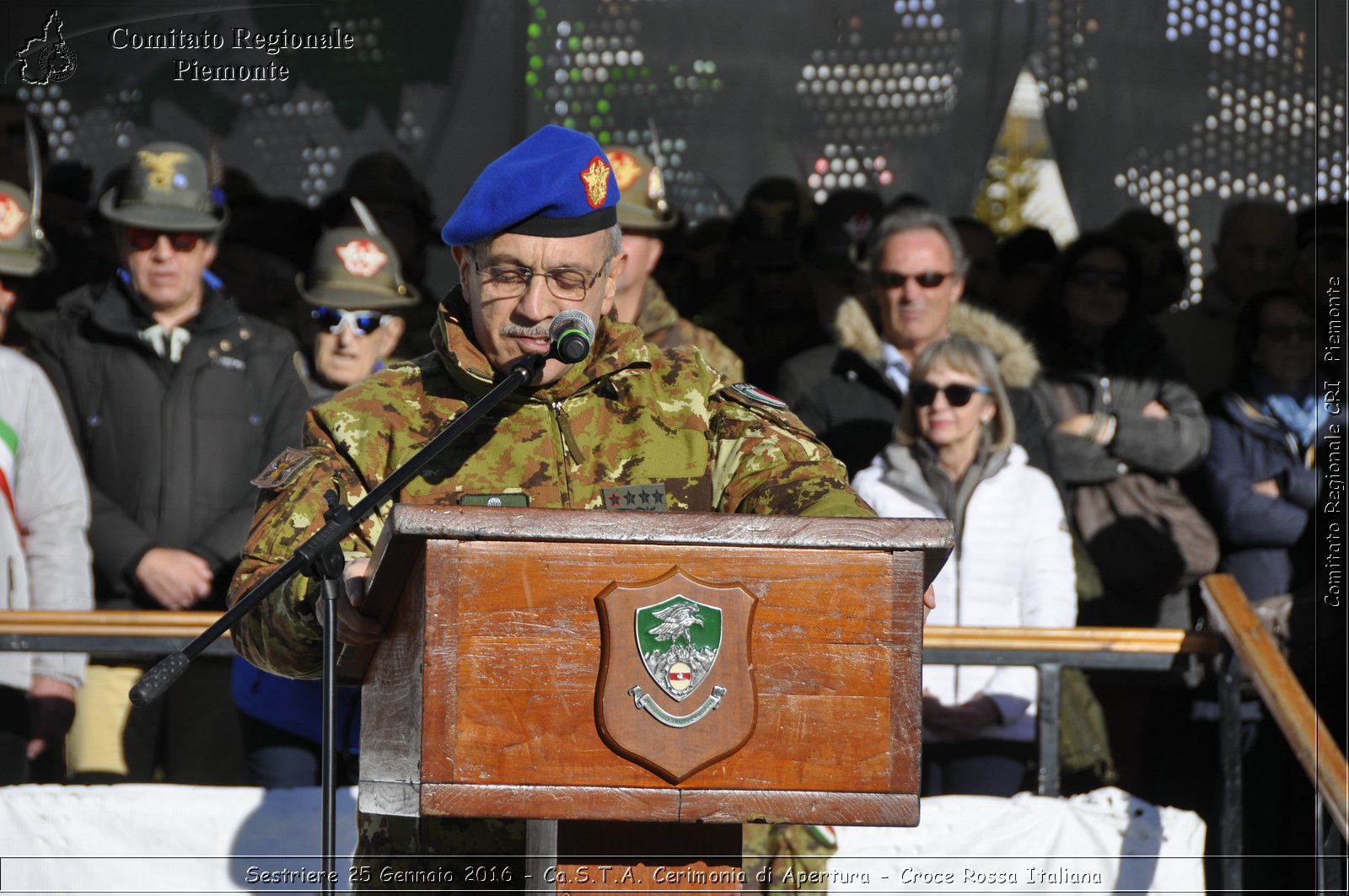 Sestriere 25 Gennaio 2016 - Ca.S.T.A. Cerimonia di Apertura - Croce Rossa Italiana- Comitato Regionale del Piemonte