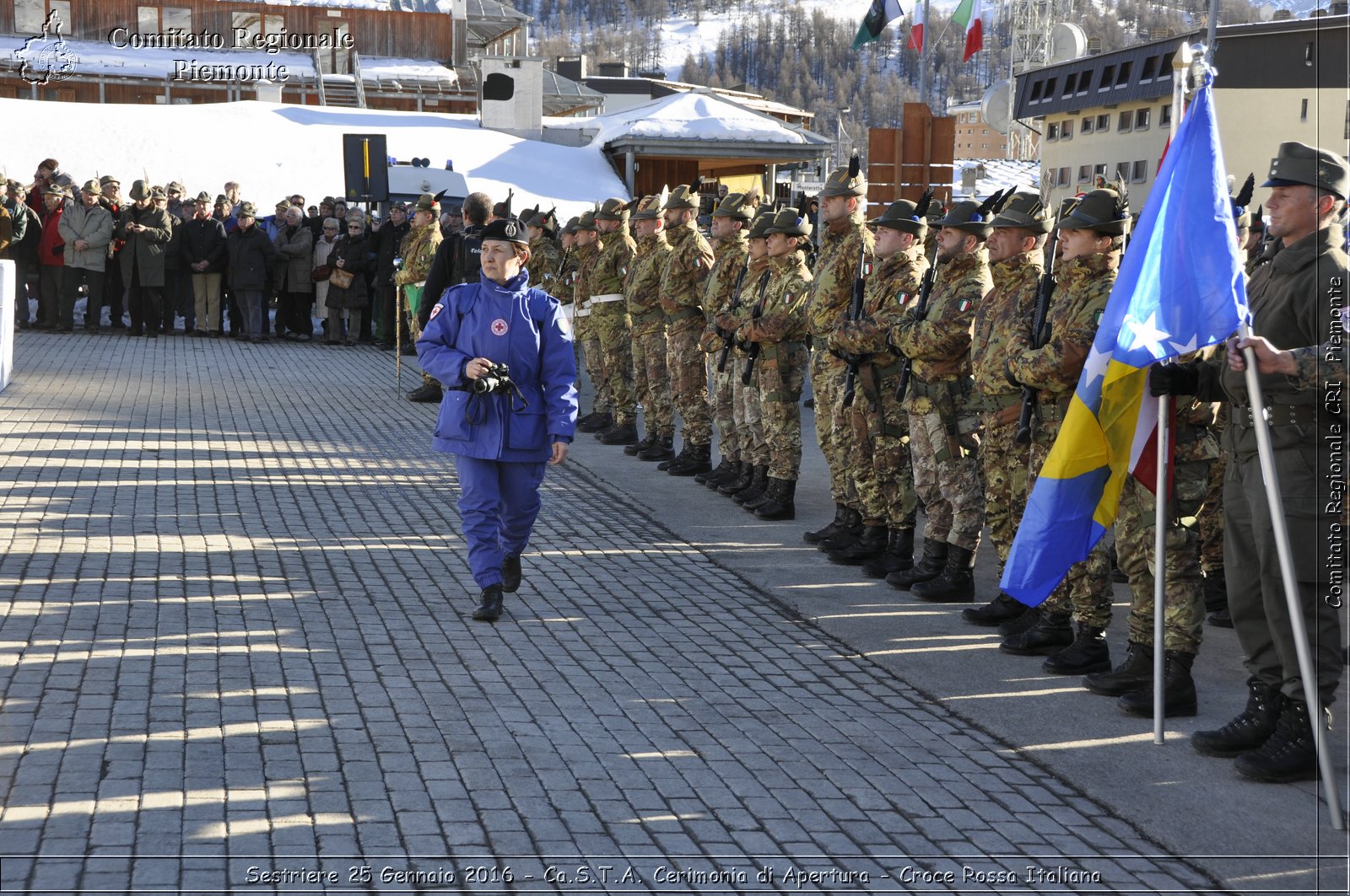 Sestriere 25 Gennaio 2016 - Ca.S.T.A. Cerimonia di Apertura - Croce Rossa Italiana- Comitato Regionale del Piemonte