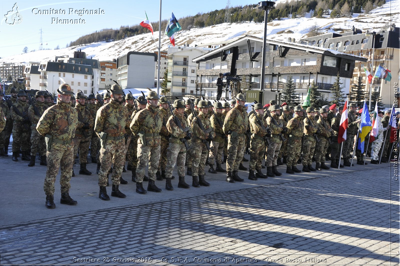 Sestriere 25 Gennaio 2016 - Ca.S.T.A. Cerimonia di Apertura - Croce Rossa Italiana- Comitato Regionale del Piemonte