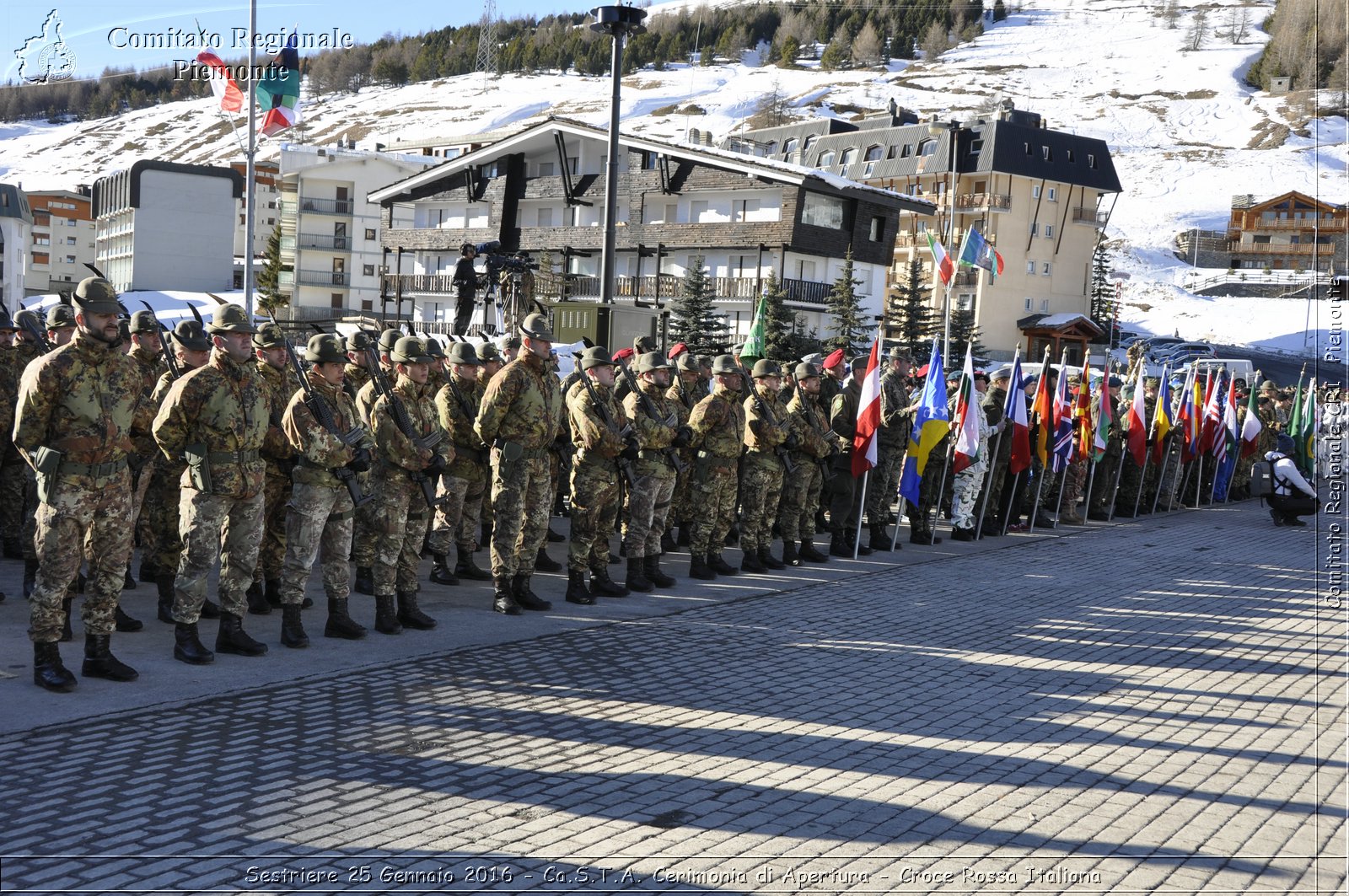 Sestriere 25 Gennaio 2016 - Ca.S.T.A. Cerimonia di Apertura - Croce Rossa Italiana- Comitato Regionale del Piemonte