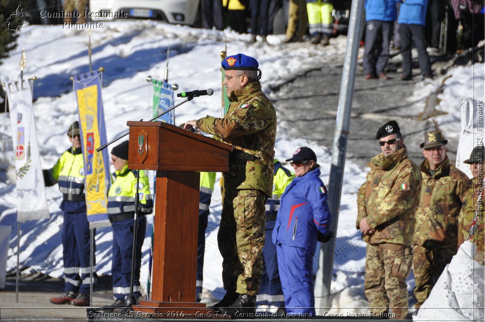 Sestriere 25 Gennaio 2016 - Ca.S.T.A. Cerimonia di Apertura - Croce Rossa Italiana- Comitato Regionale del Piemonte