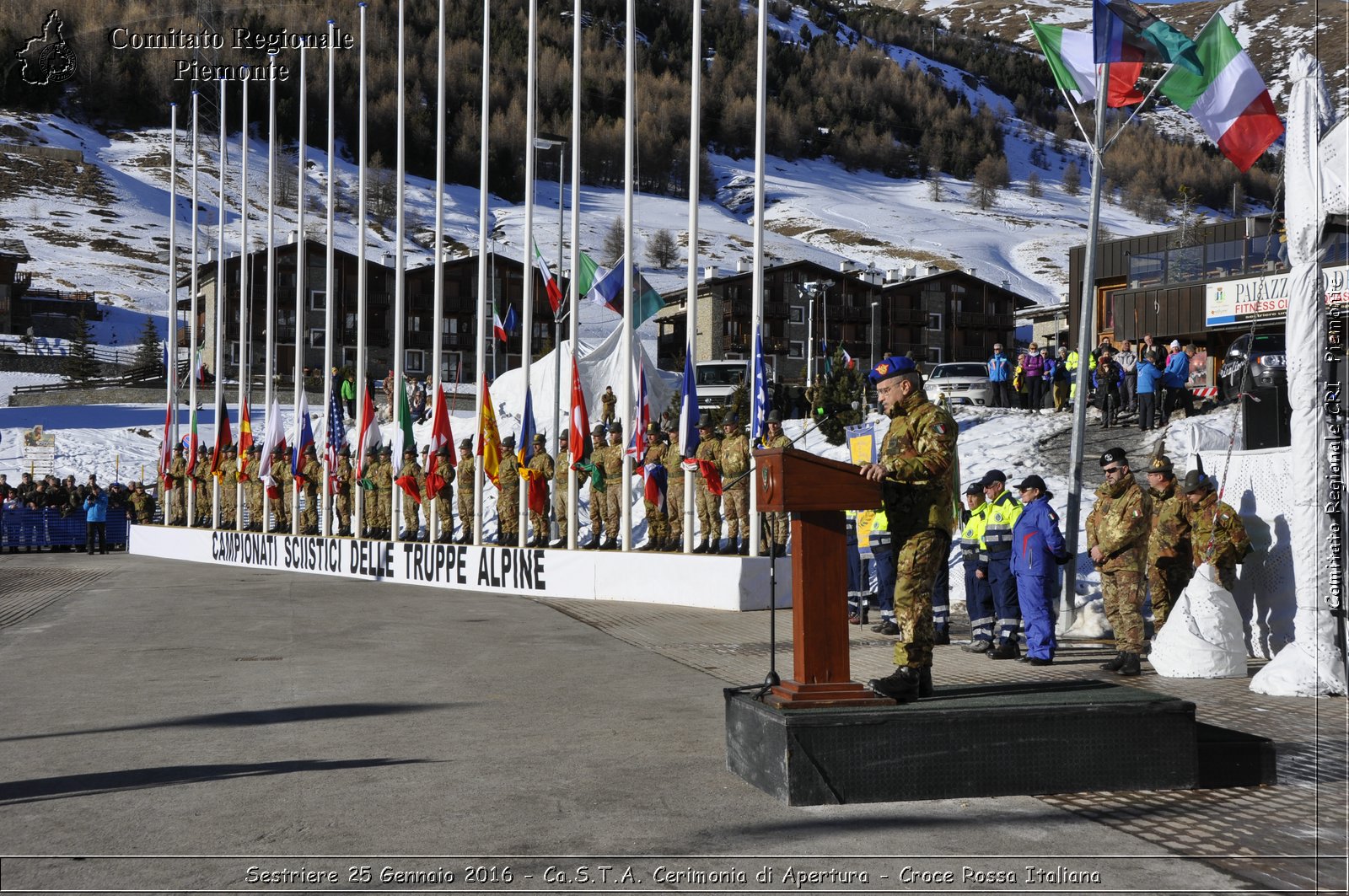 Sestriere 25 Gennaio 2016 - Ca.S.T.A. Cerimonia di Apertura - Croce Rossa Italiana- Comitato Regionale del Piemonte