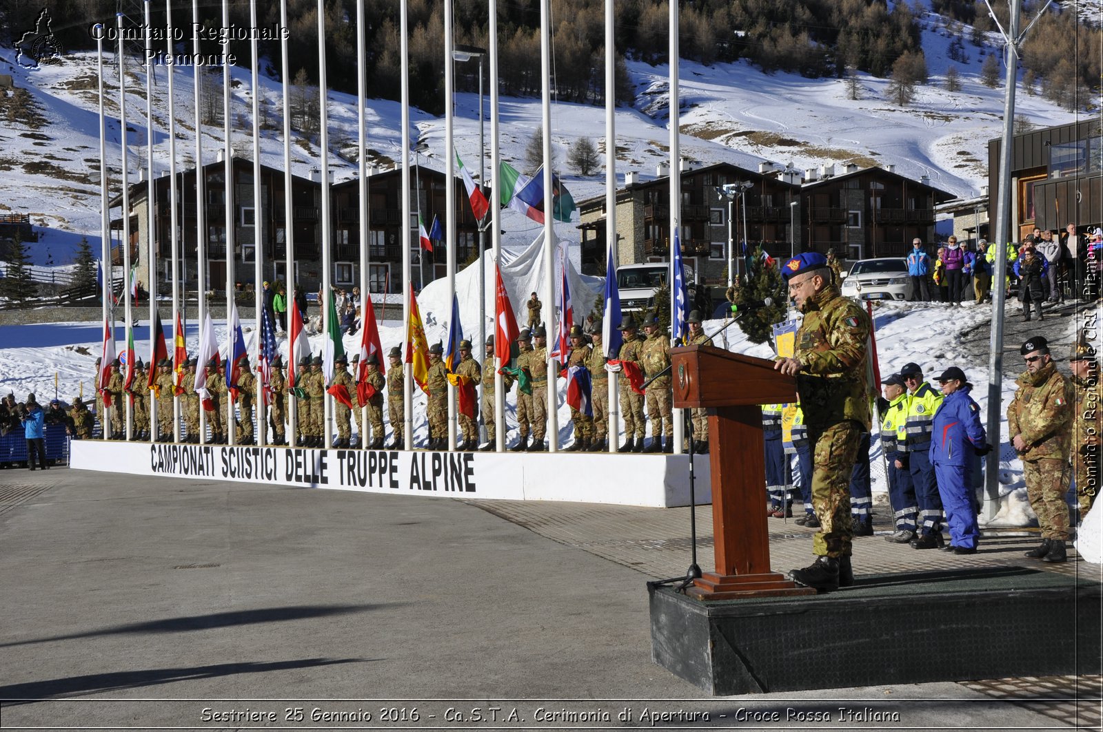 Sestriere 25 Gennaio 2016 - Ca.S.T.A. Cerimonia di Apertura - Croce Rossa Italiana- Comitato Regionale del Piemonte