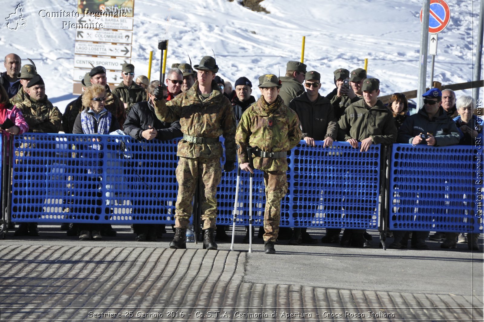 Sestriere 25 Gennaio 2016 - Ca.S.T.A. Cerimonia di Apertura - Croce Rossa Italiana- Comitato Regionale del Piemonte