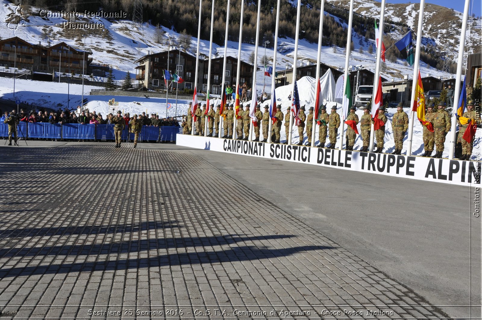 Sestriere 25 Gennaio 2016 - Ca.S.T.A. Cerimonia di Apertura - Croce Rossa Italiana- Comitato Regionale del Piemonte