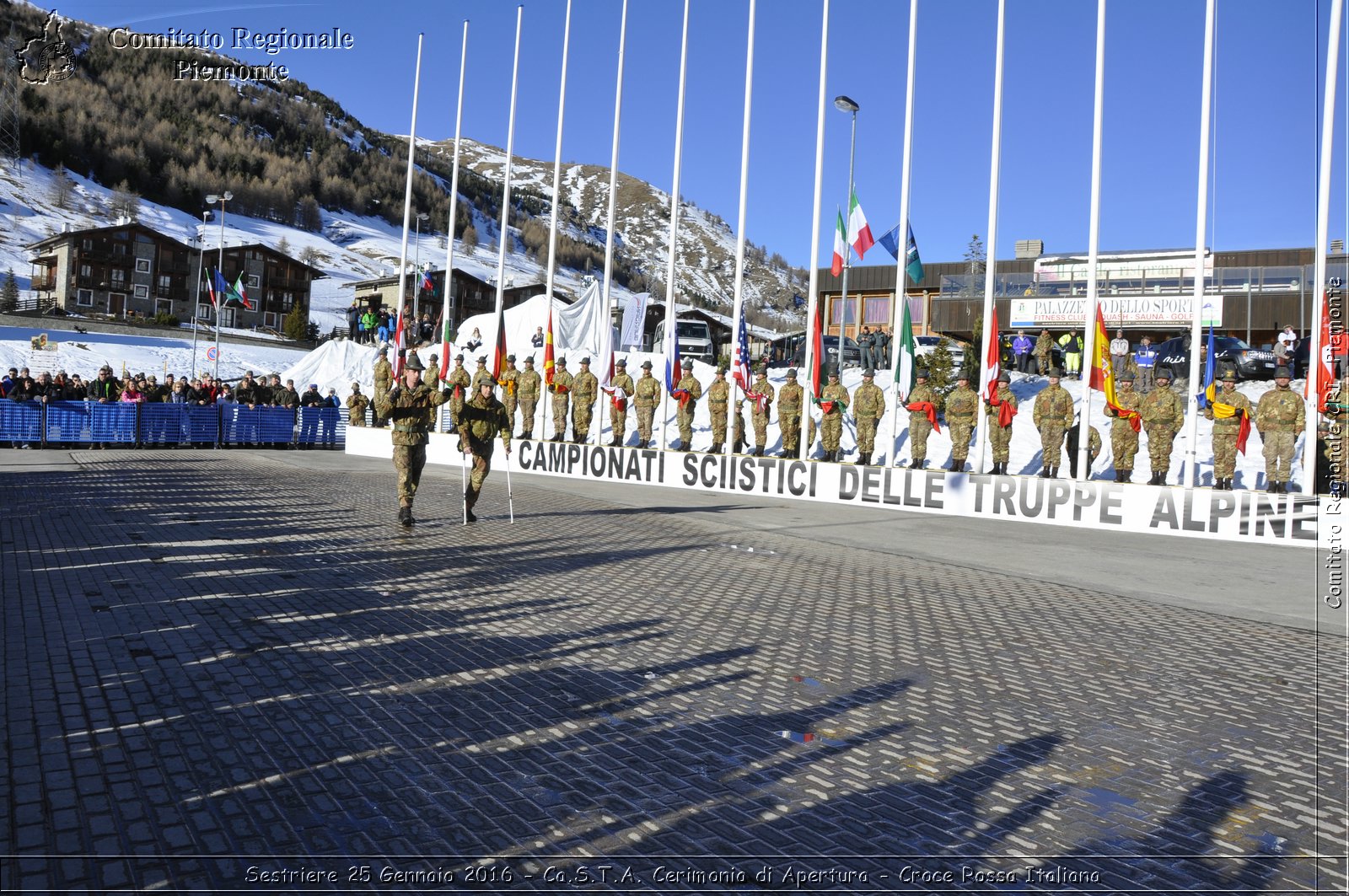 Sestriere 25 Gennaio 2016 - Ca.S.T.A. Cerimonia di Apertura - Croce Rossa Italiana- Comitato Regionale del Piemonte