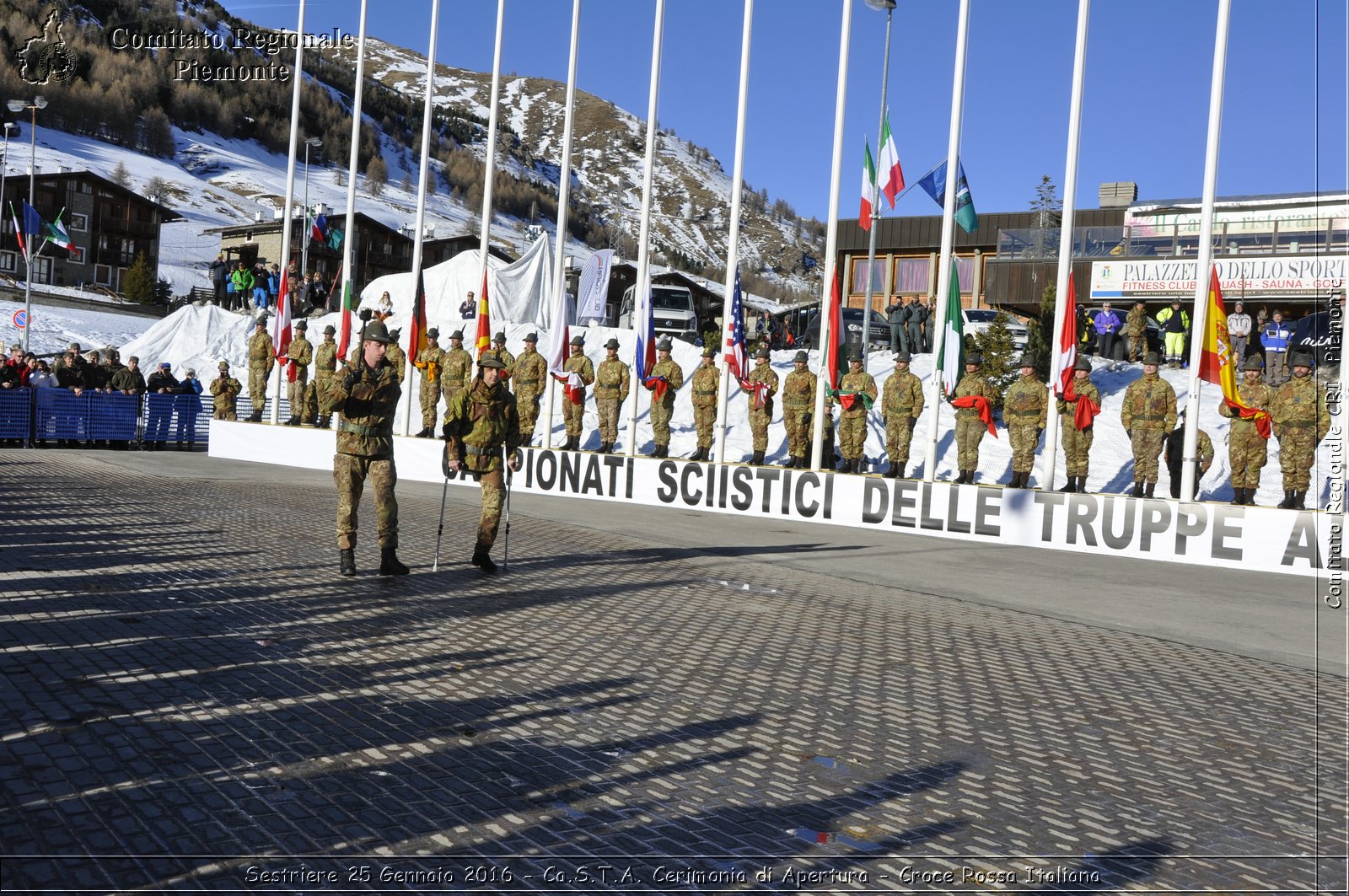 Sestriere 25 Gennaio 2016 - Ca.S.T.A. Cerimonia di Apertura - Croce Rossa Italiana- Comitato Regionale del Piemonte