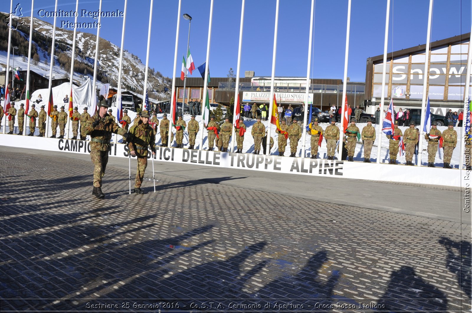 Sestriere 25 Gennaio 2016 - Ca.S.T.A. Cerimonia di Apertura - Croce Rossa Italiana- Comitato Regionale del Piemonte