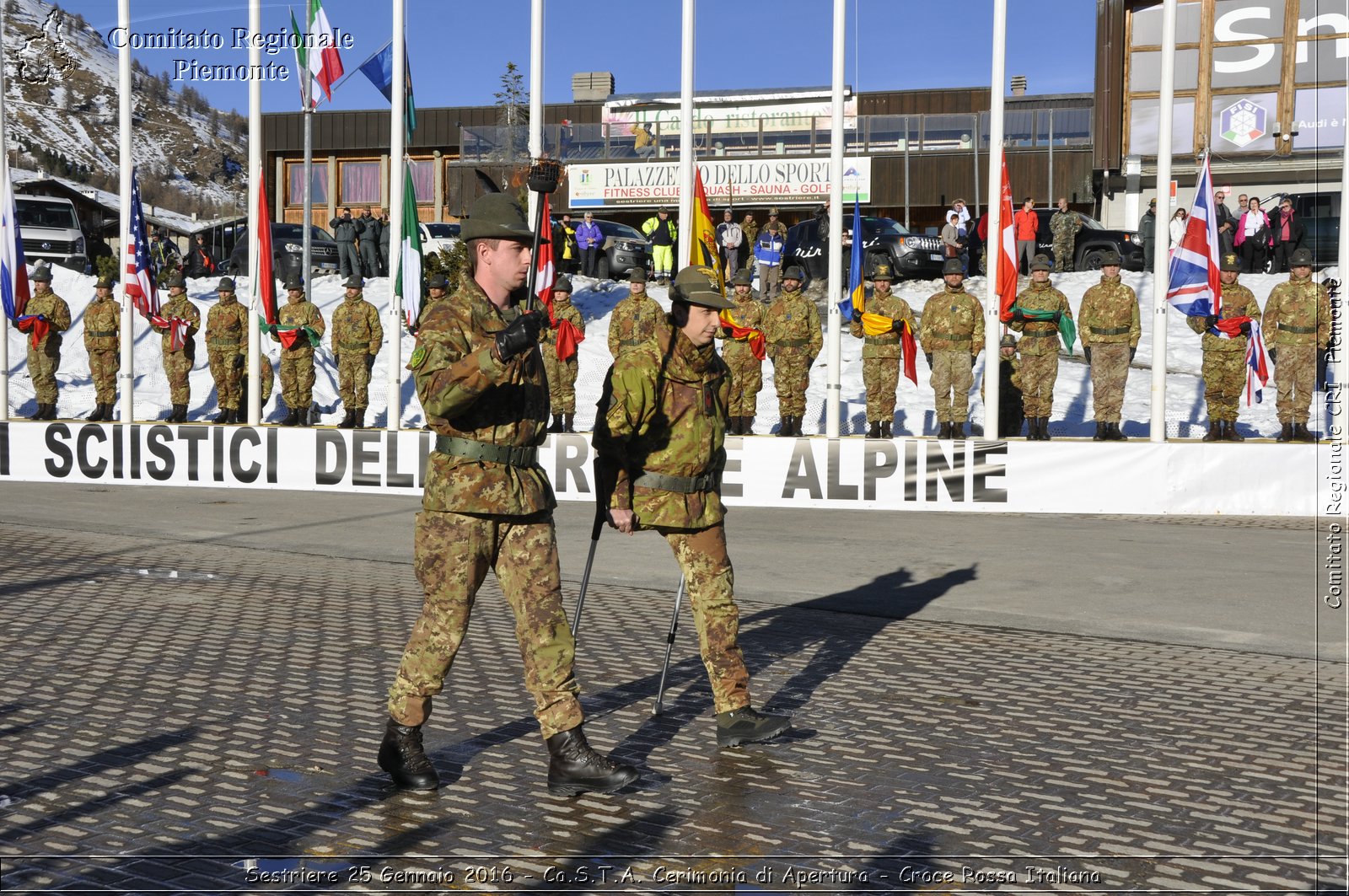 Sestriere 25 Gennaio 2016 - Ca.S.T.A. Cerimonia di Apertura - Croce Rossa Italiana- Comitato Regionale del Piemonte