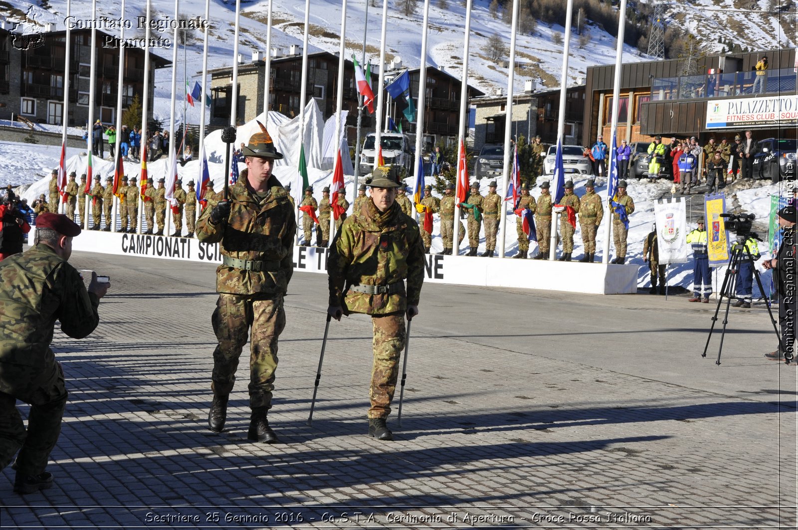 Sestriere 25 Gennaio 2016 - Ca.S.T.A. Cerimonia di Apertura - Croce Rossa Italiana- Comitato Regionale del Piemonte