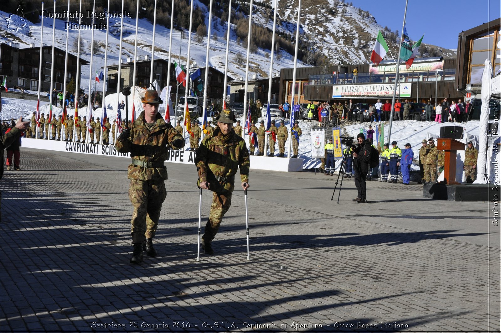 Sestriere 25 Gennaio 2016 - Ca.S.T.A. Cerimonia di Apertura - Croce Rossa Italiana- Comitato Regionale del Piemonte