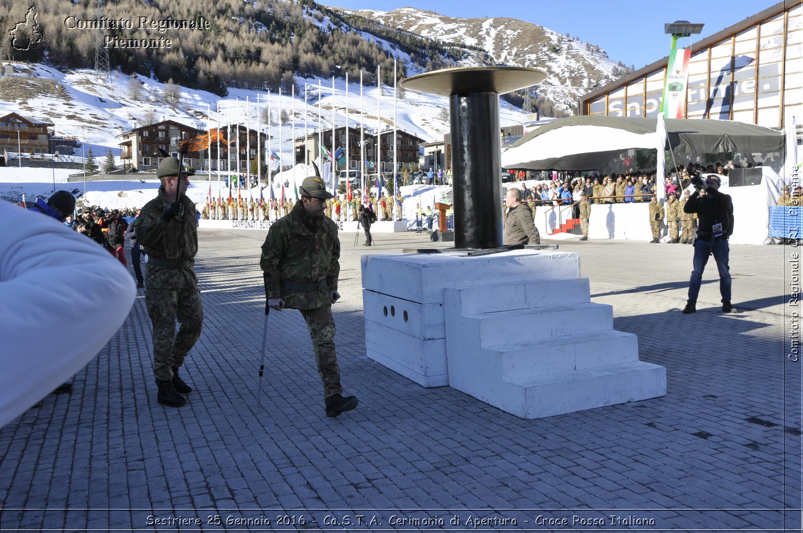 Sestriere 25 Gennaio 2016 - Ca.S.T.A. Cerimonia di Apertura - Croce Rossa Italiana- Comitato Regionale del Piemonte